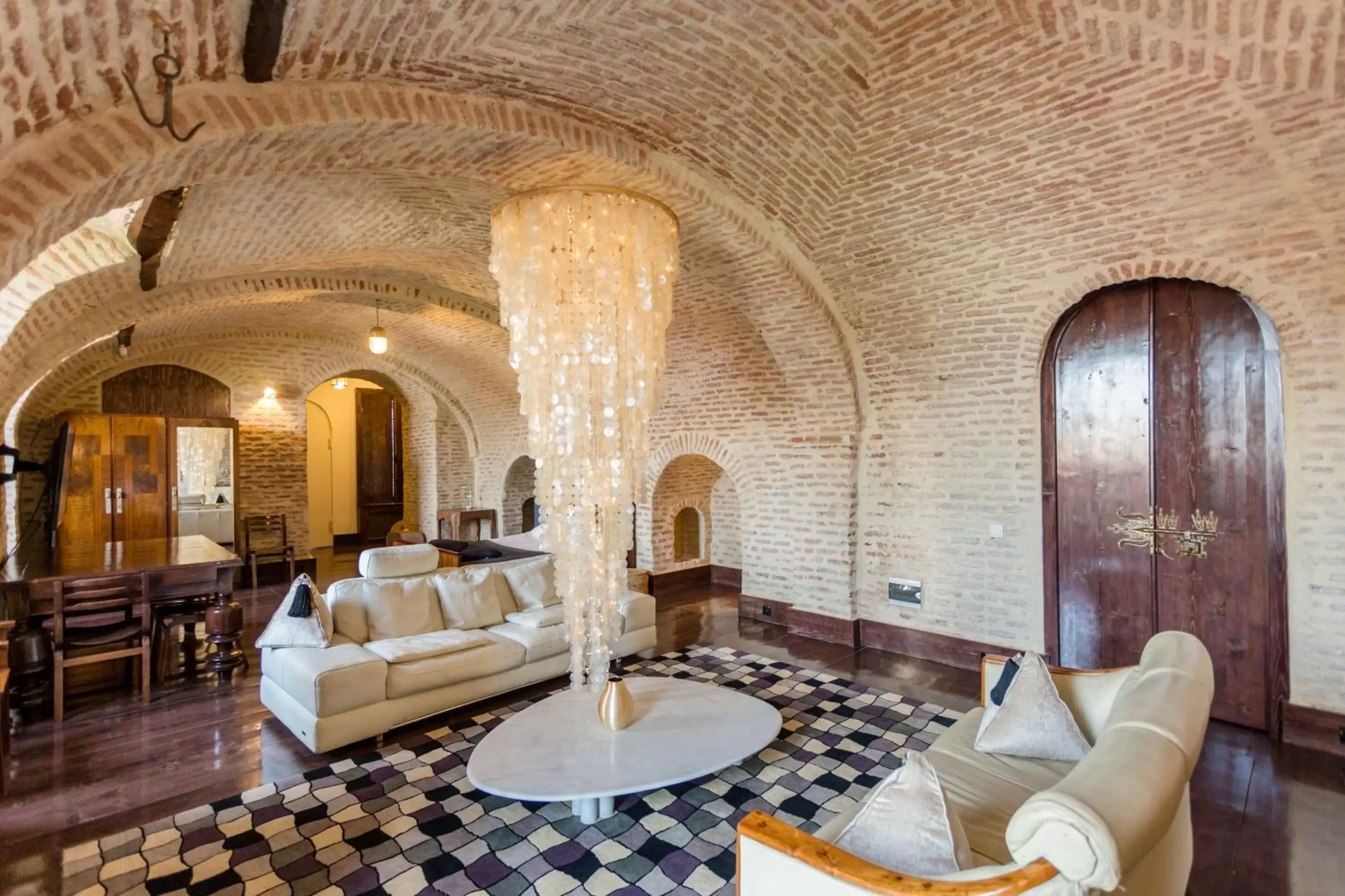 Seating area, Bathroom in Castle in Old Town