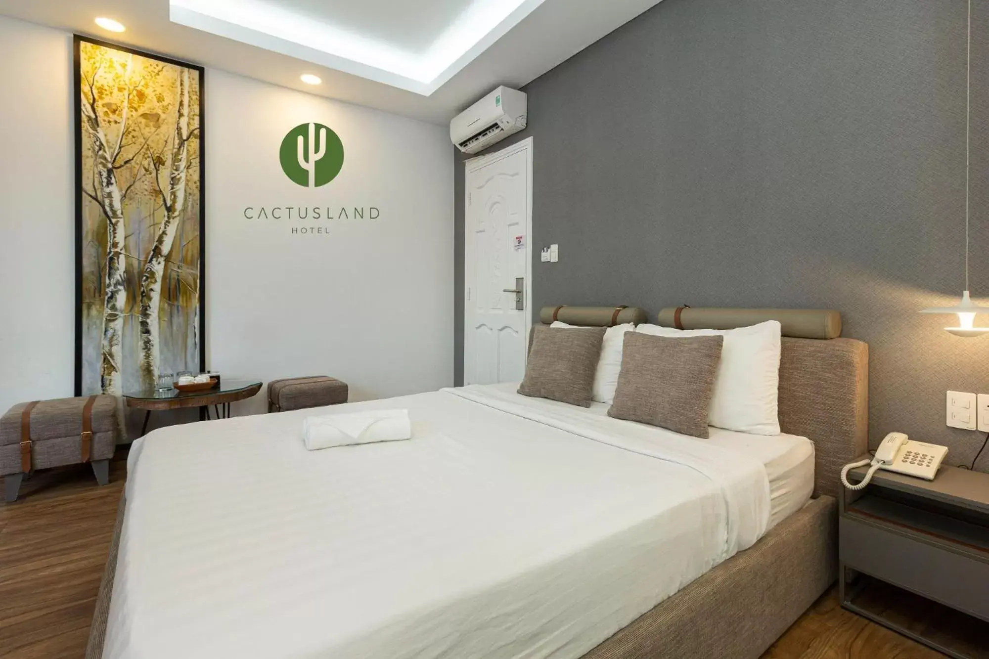 Bed in Cactusland Boutique Hotel