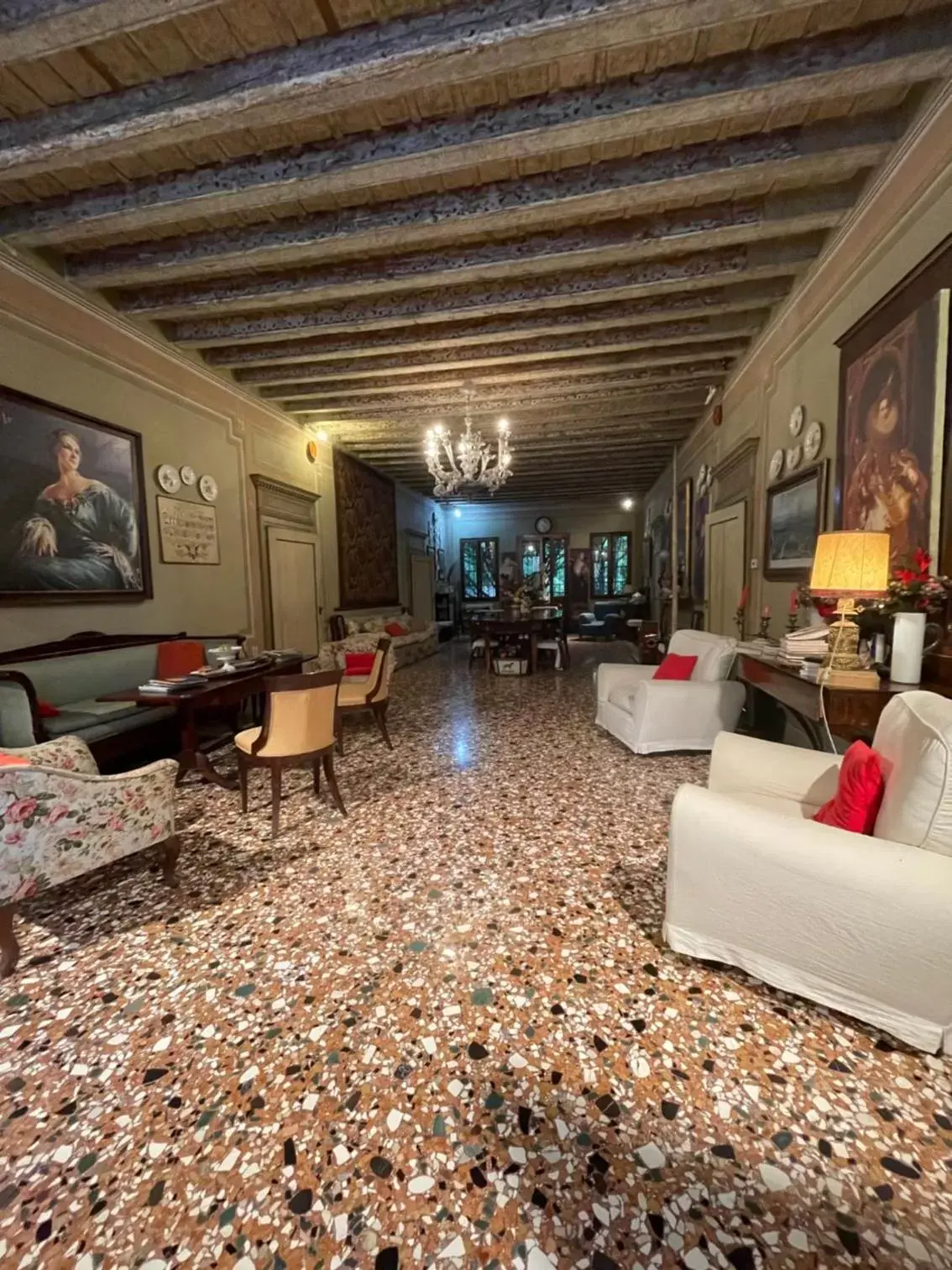 Lobby or reception in B&B Villa Gradenigo