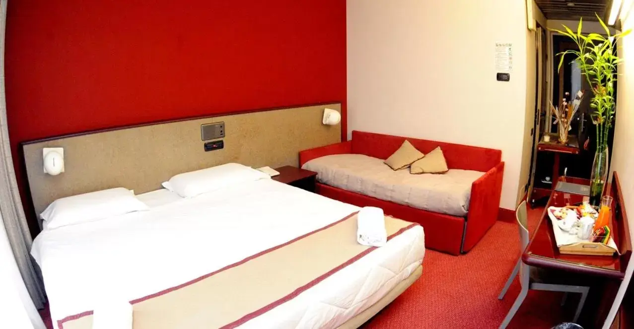 Bed in Gotha Hotel Turin Airport
