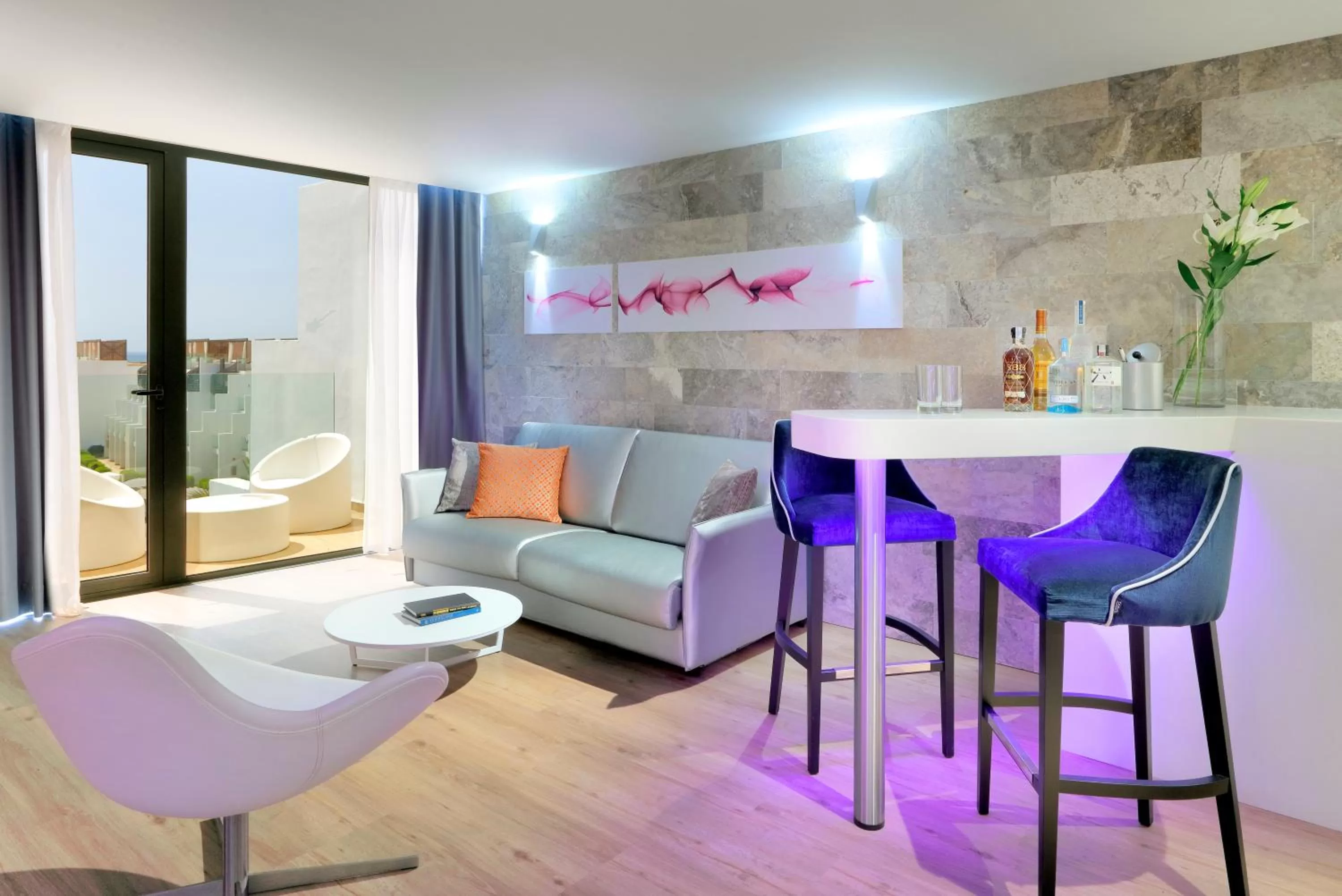 Seating area in Hard Rock Hotel Ibiza