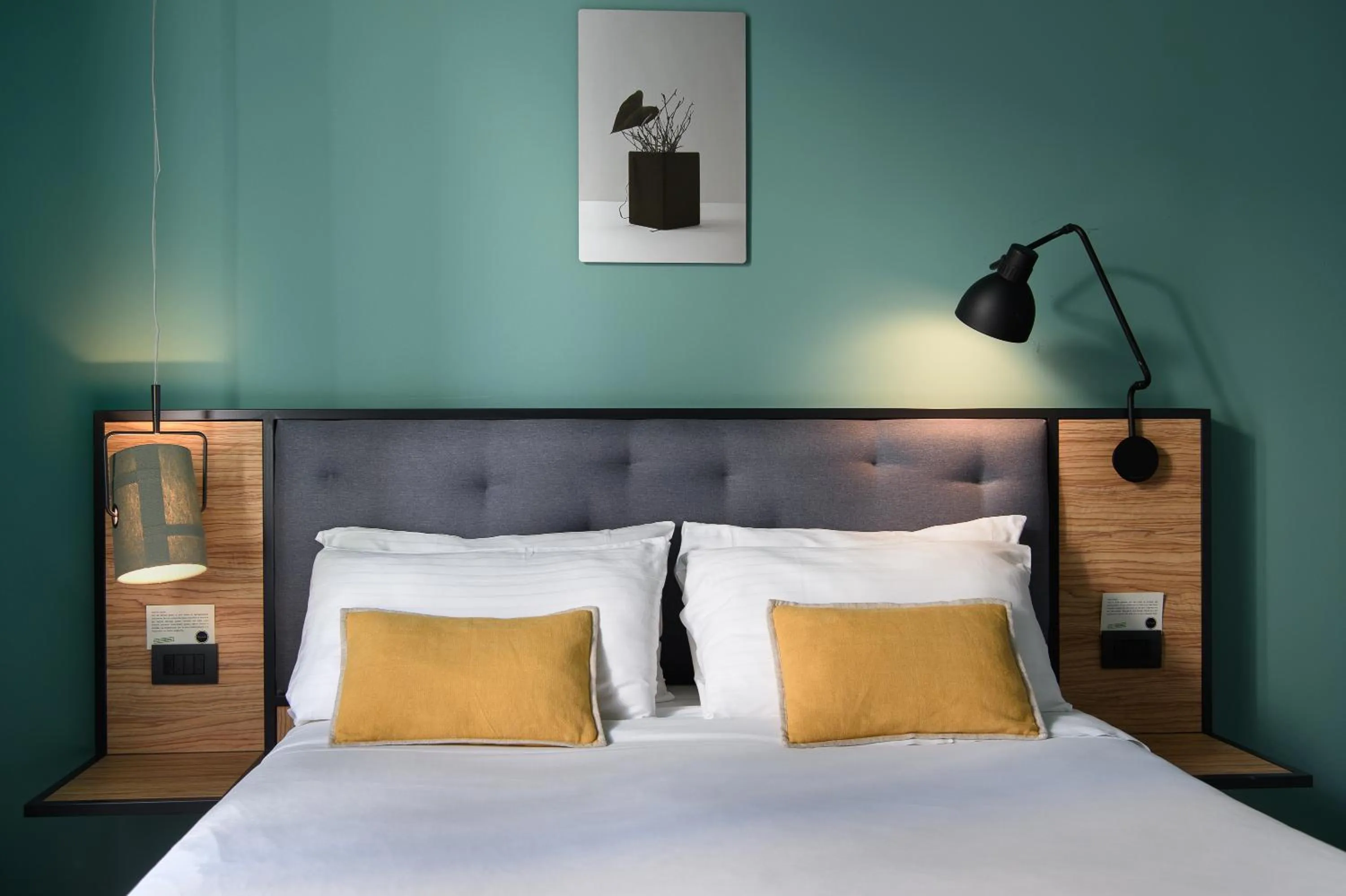 Bed in The Poet Hotel