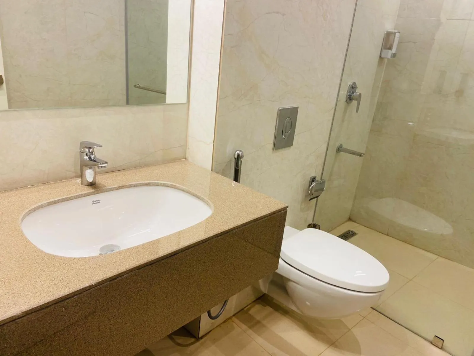 Shower in The Shanti A Boutique Hotel