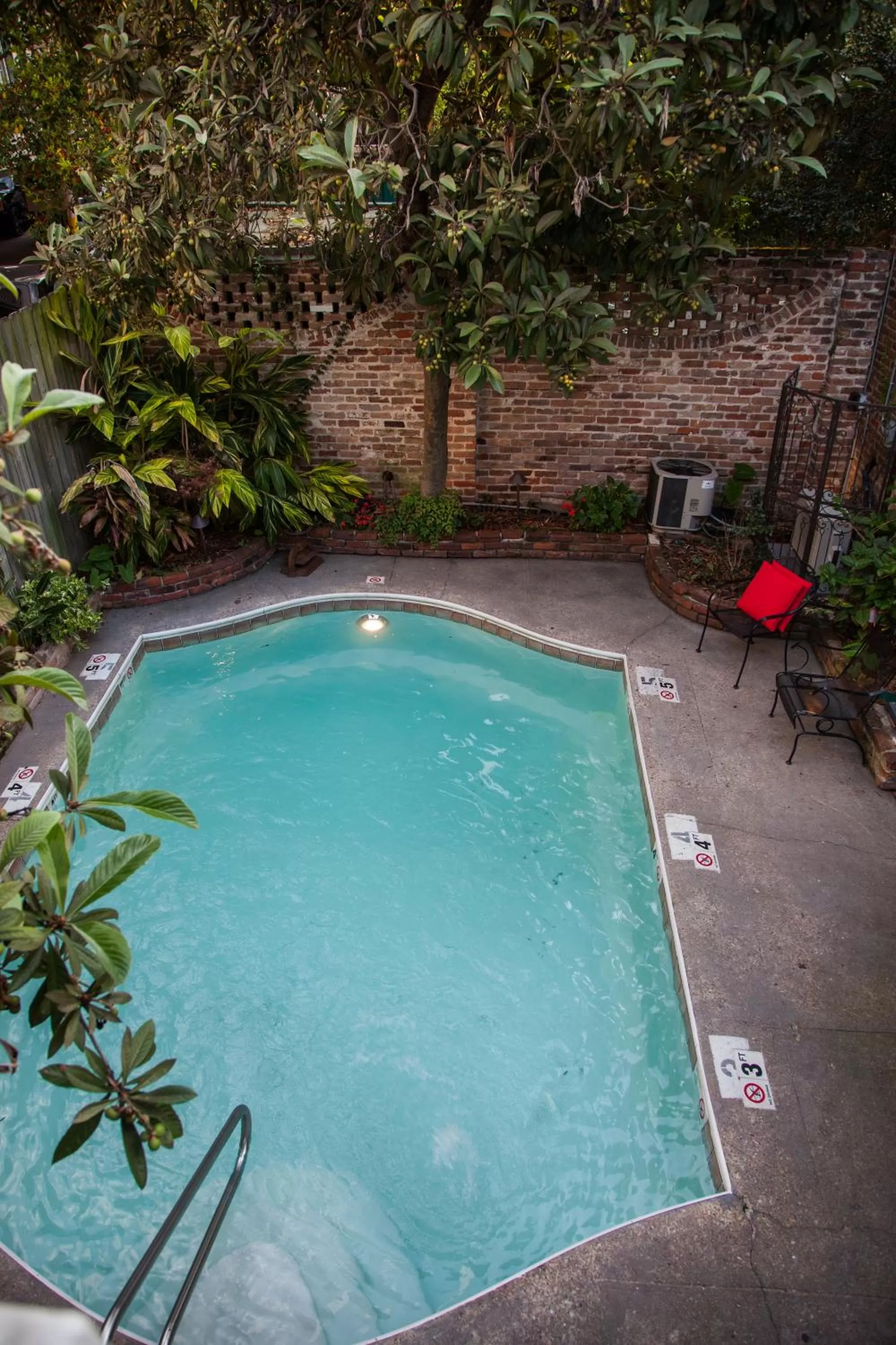 Pool view in Hotel St. Pierre French Quarter