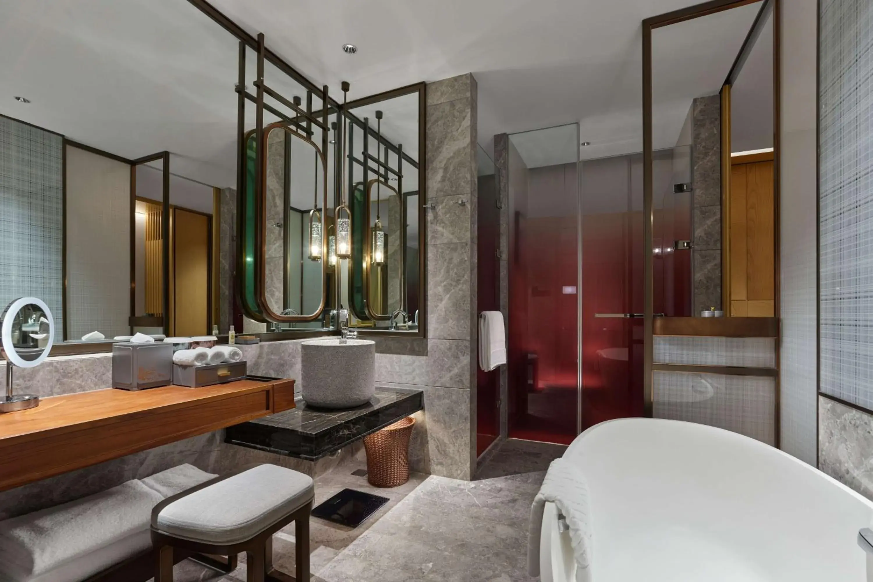 Bathroom in Hilton Suzhou Yinshan Lake