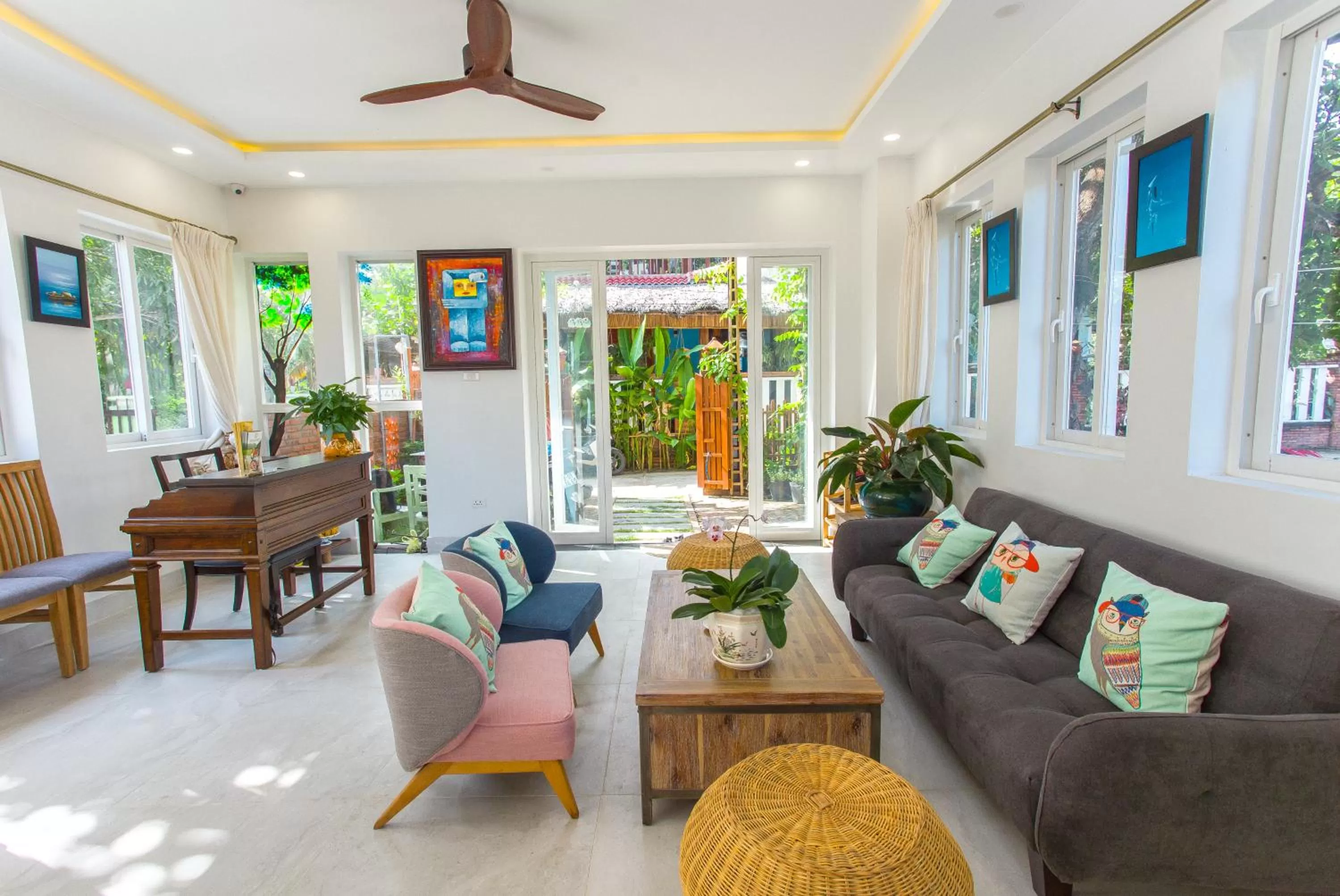 Living room in Peach House