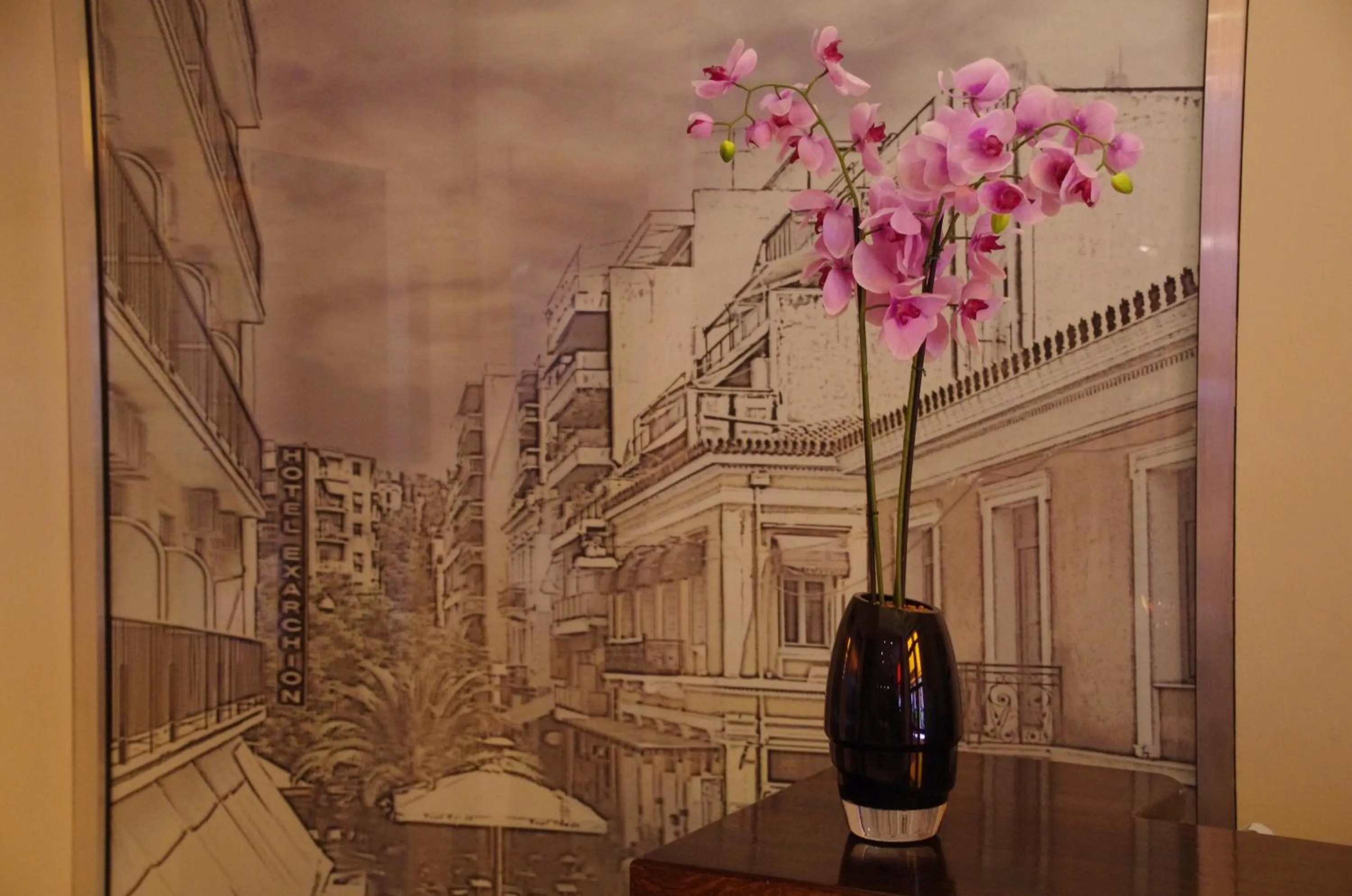 Decorative detail in Hotel Exarchion