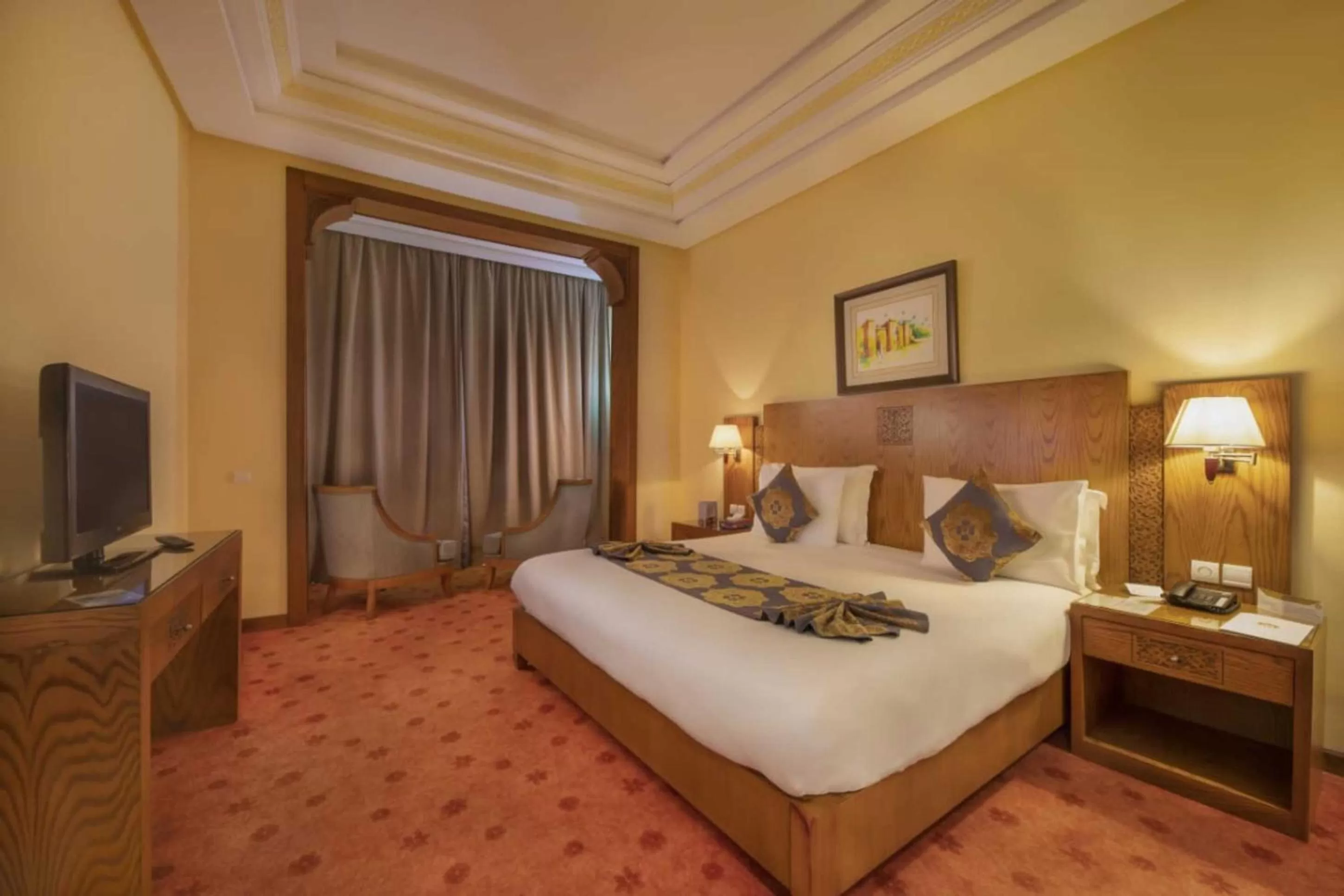 Bed in Grand Mogador Sea View & Spa