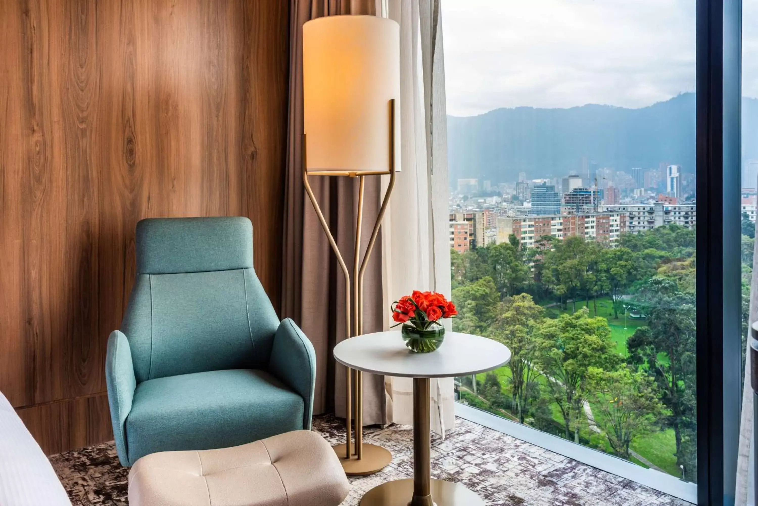 View (from property/room), Seating Area in Hilton Bogota Corferias