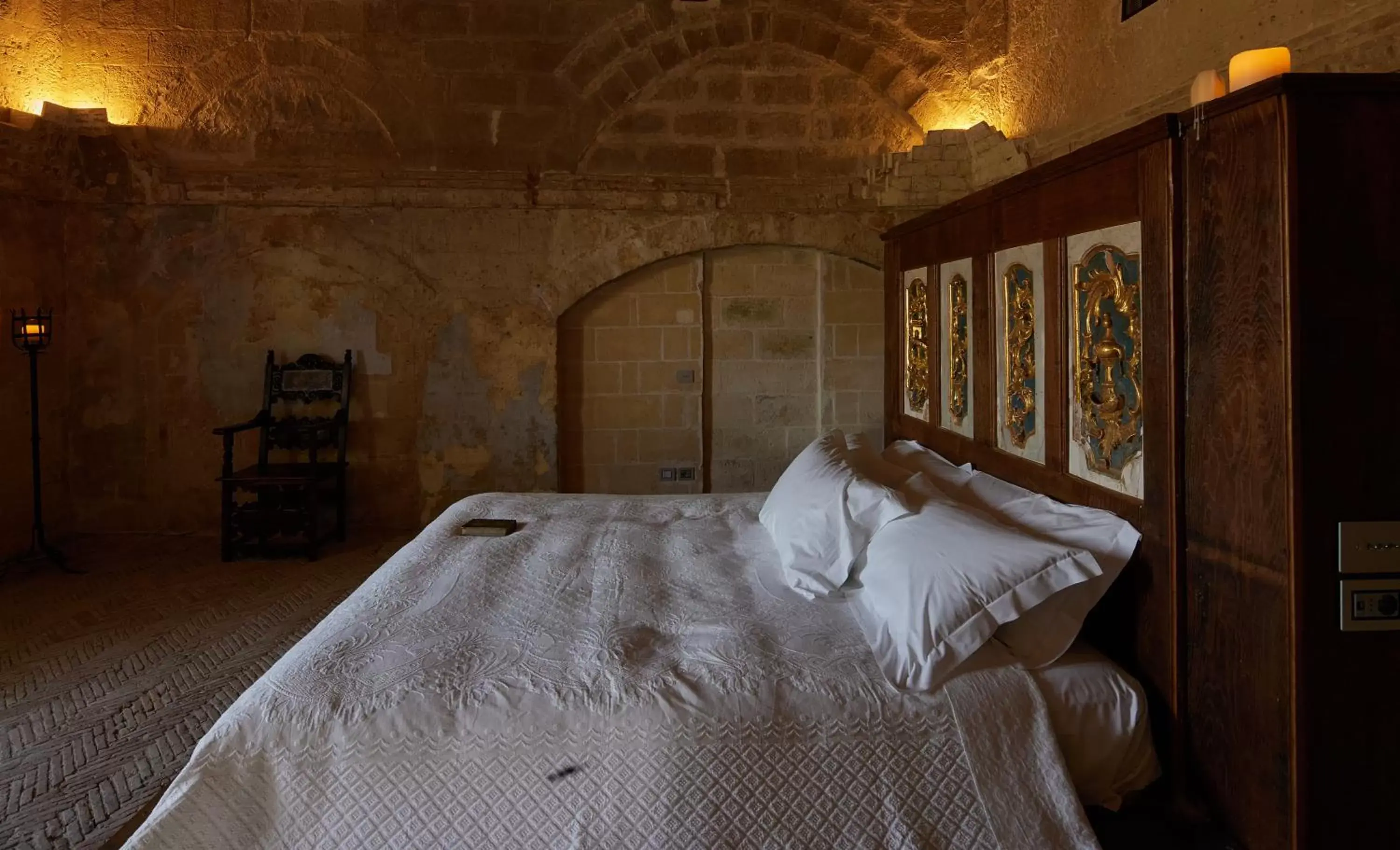 Bed in Sextantio Le Grotte Della Civita