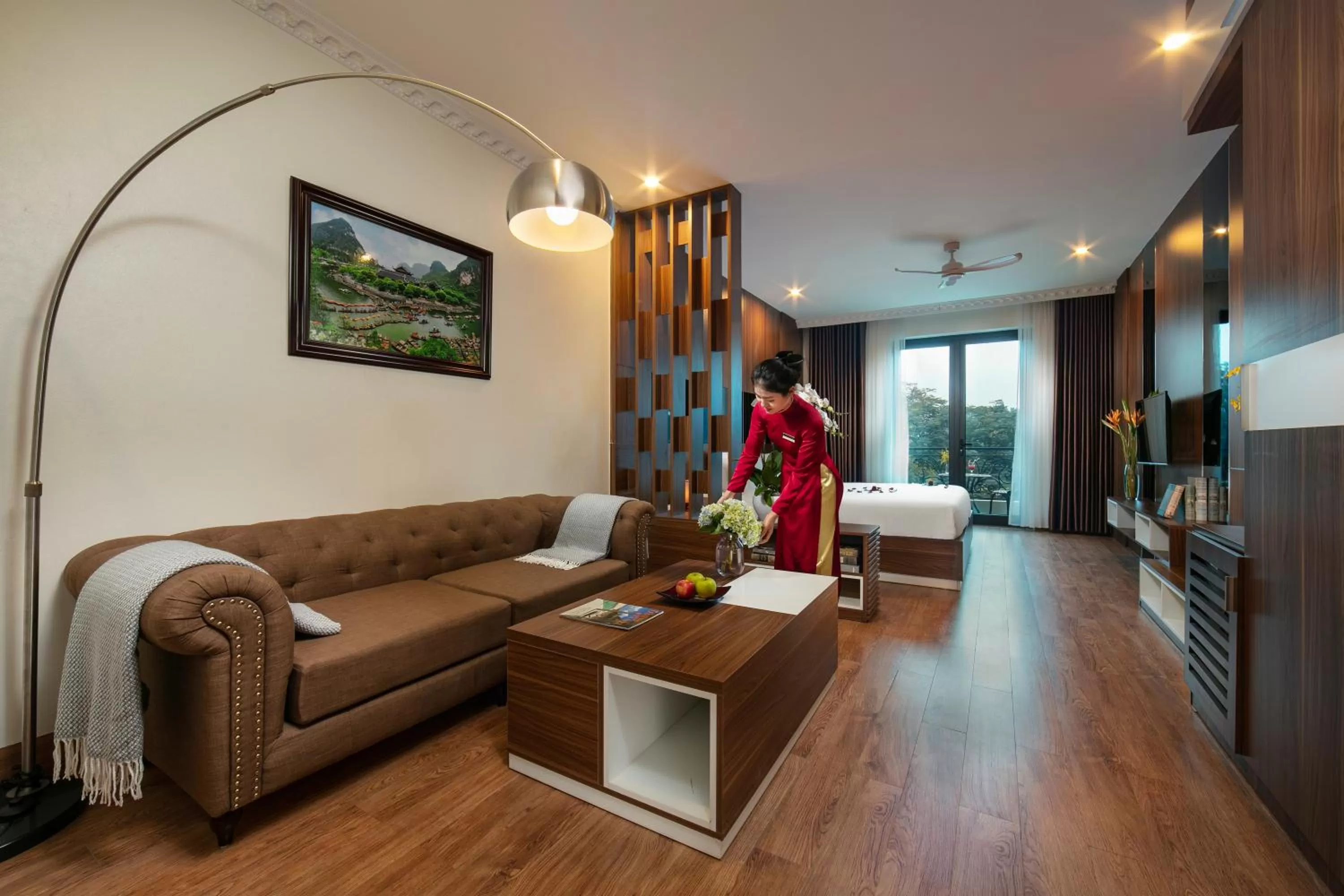 Living room in Tam Coc Holiday Hotel & Villa