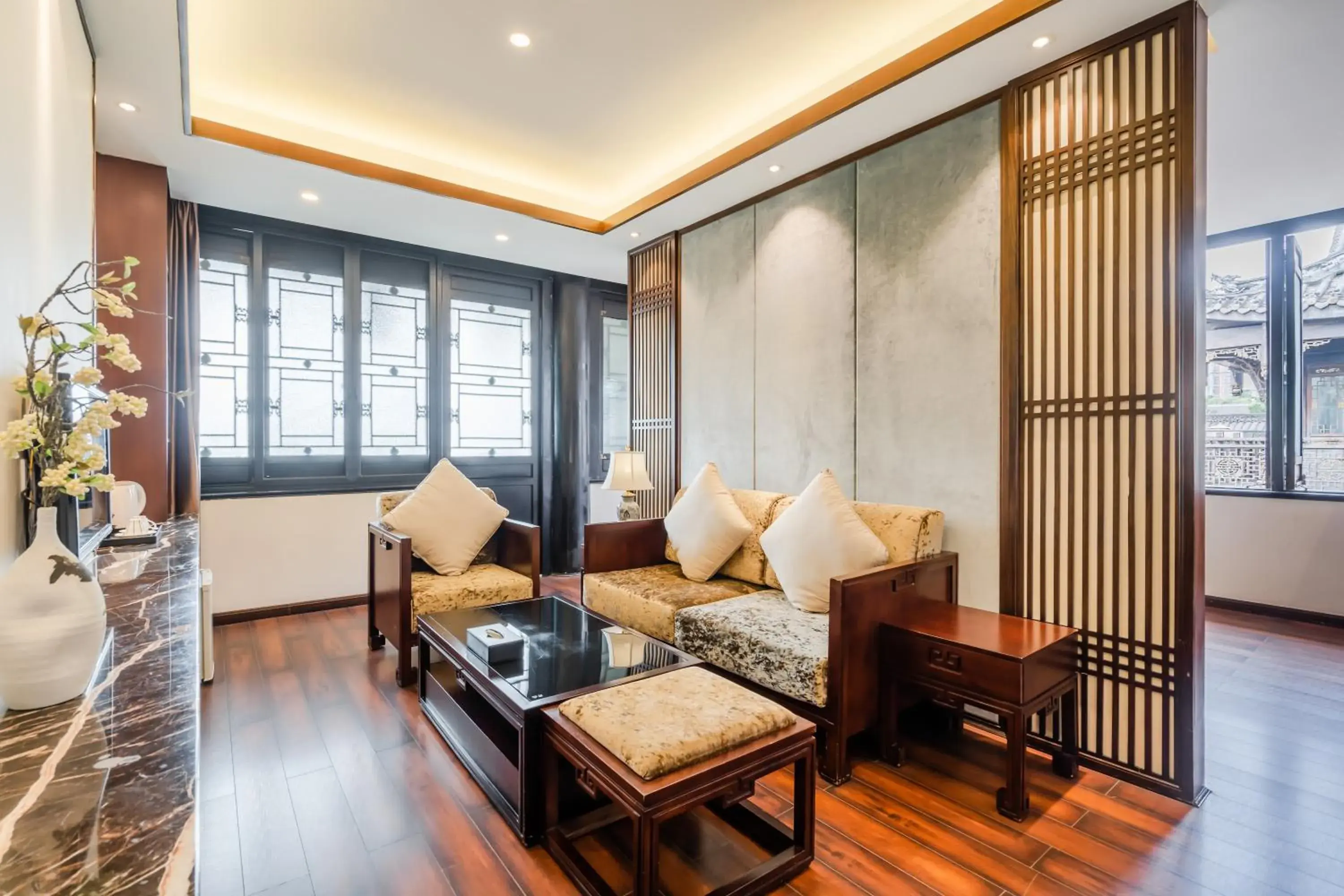 Seating Area in Buddhazen Hotel