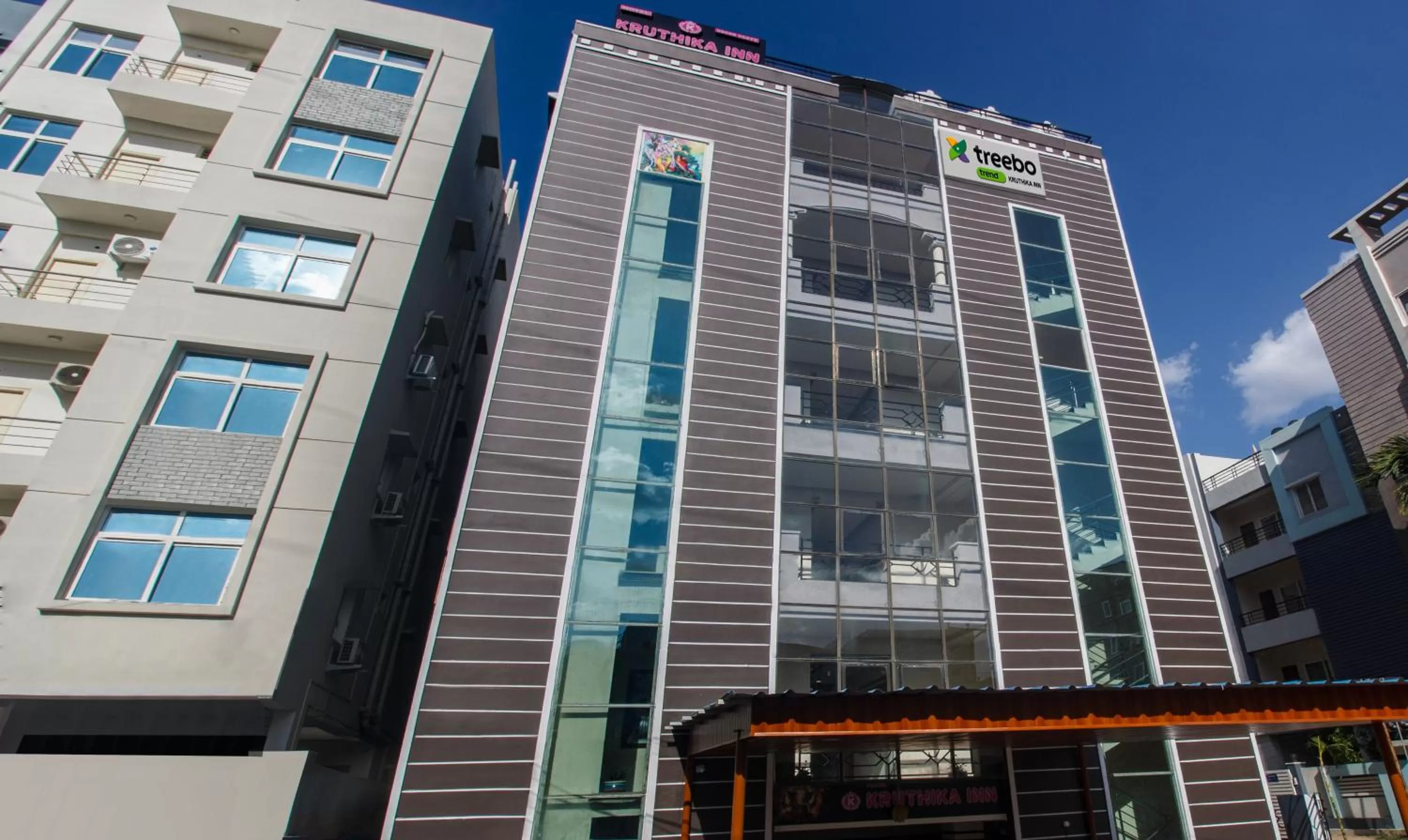 Property building in Treebo Trend Kruthika Inn
