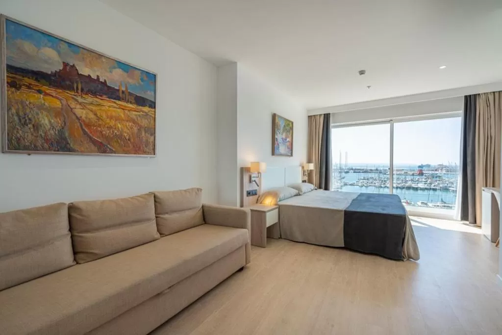 Bed in Hotel Mirador