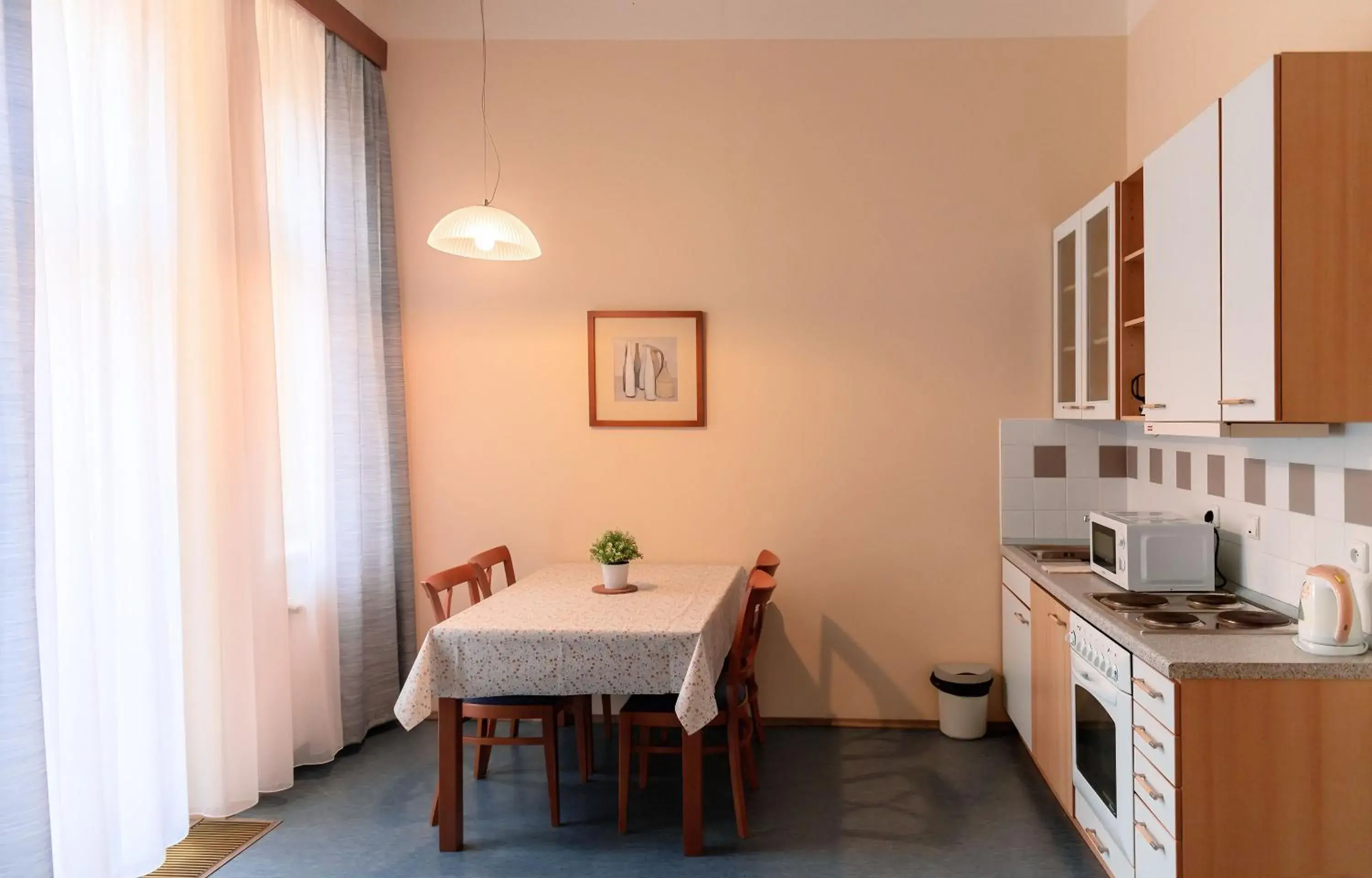 Kitchen or kitchenette, Dining Area in Aparthotel Sibelius