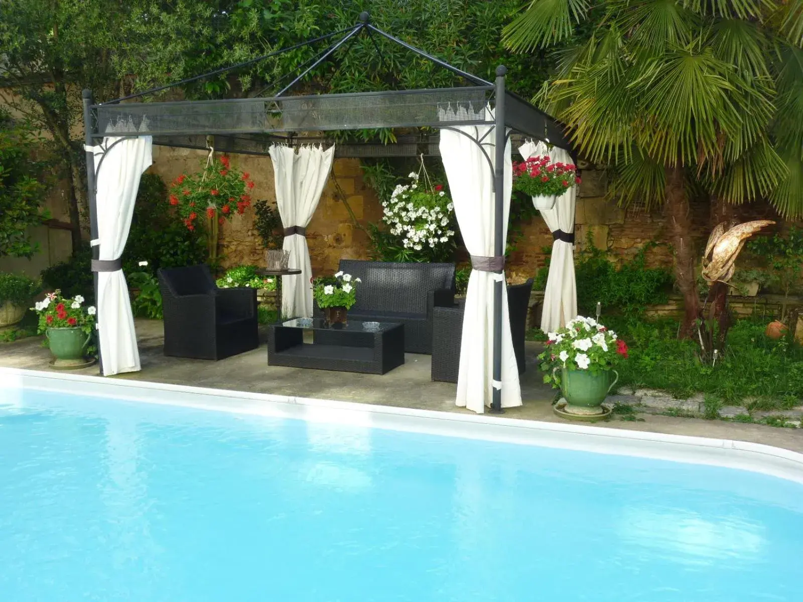 Garden, Swimming Pool in Hotel de France