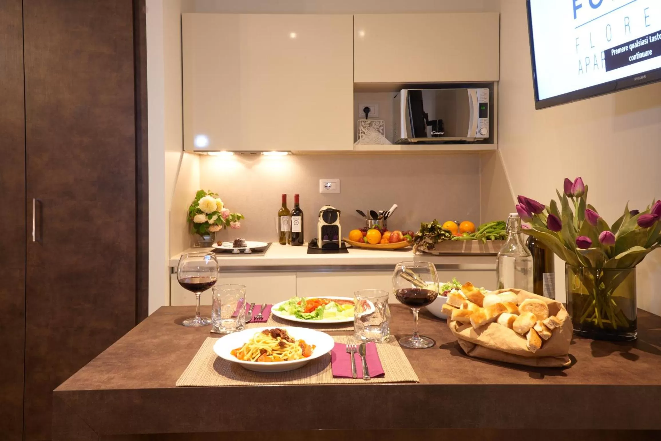 Kitchen or kitchenette in Forte16 View & SPA