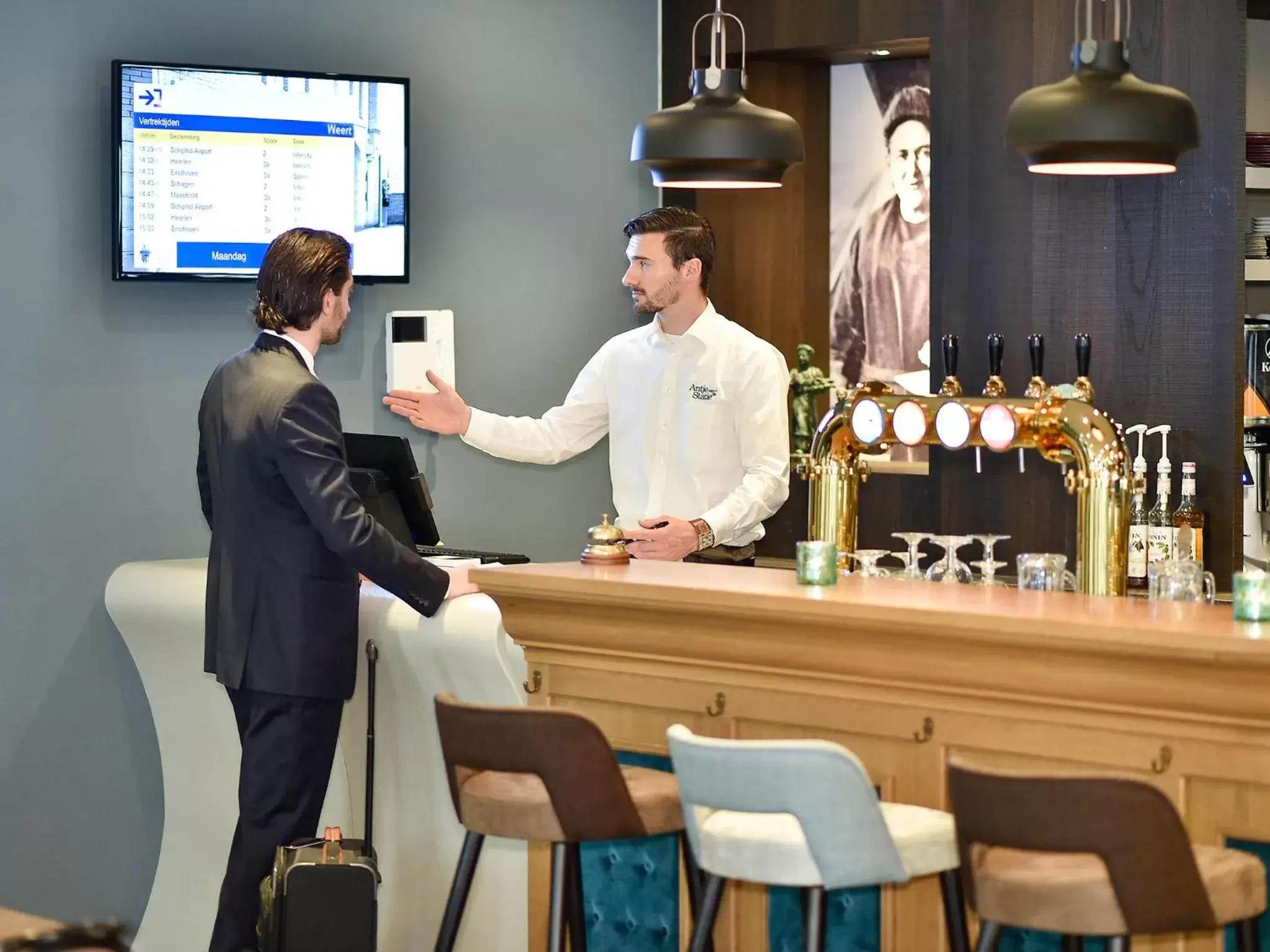 Lobby or reception in Brasserie-Hotel Antje van de Statie