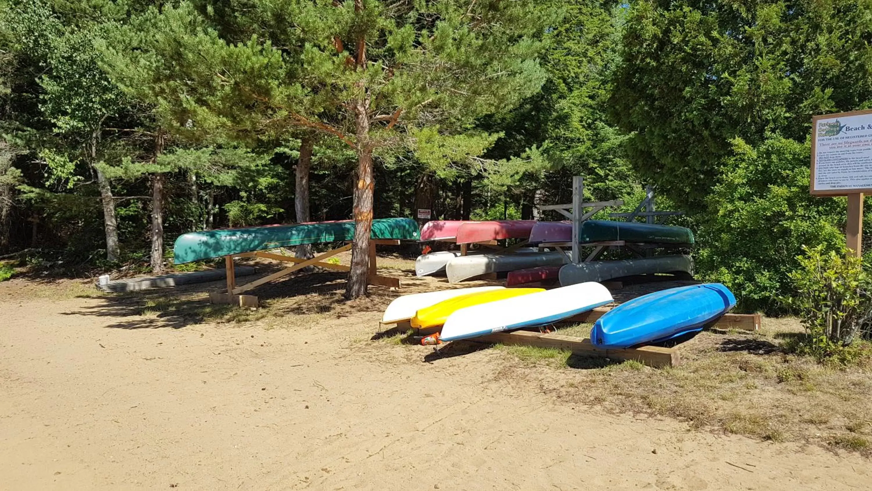 Canoeing in Parkway Cottage Resort and Trading Post