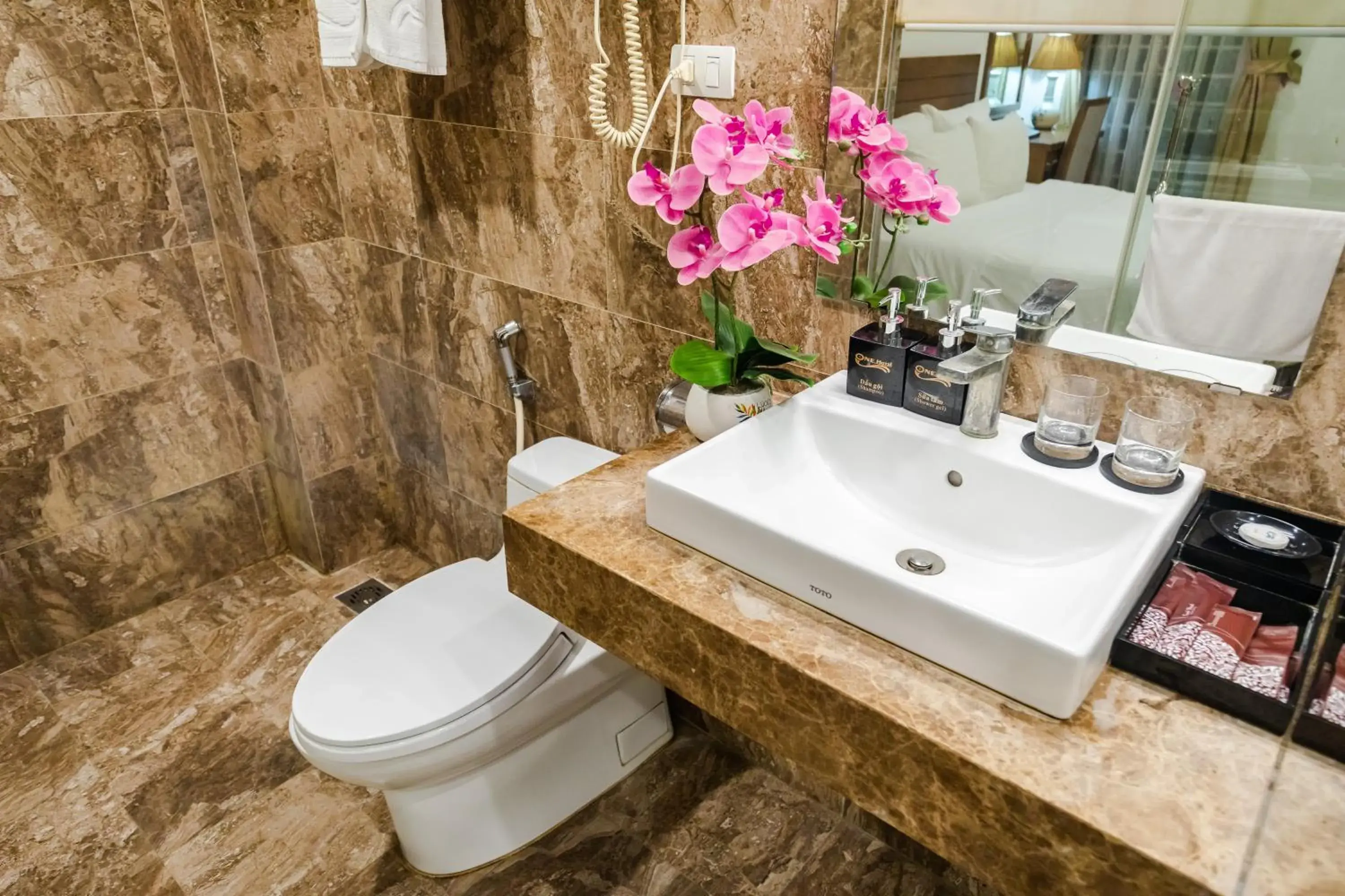 Shower, Bathroom in One Hotel