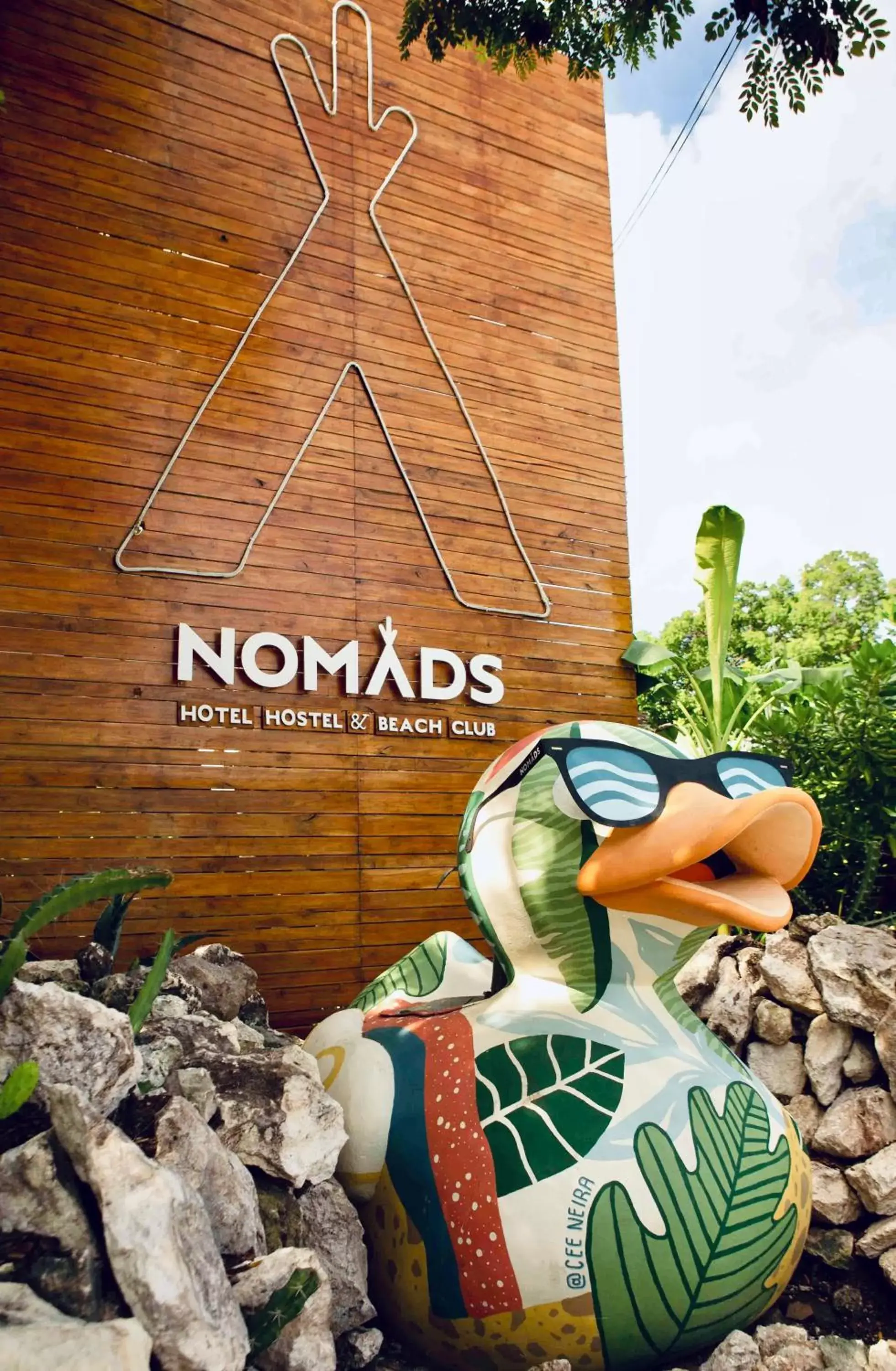 Facade/entrance, Property Logo/Sign in Nomads Hotel, Hostel & Beachclub