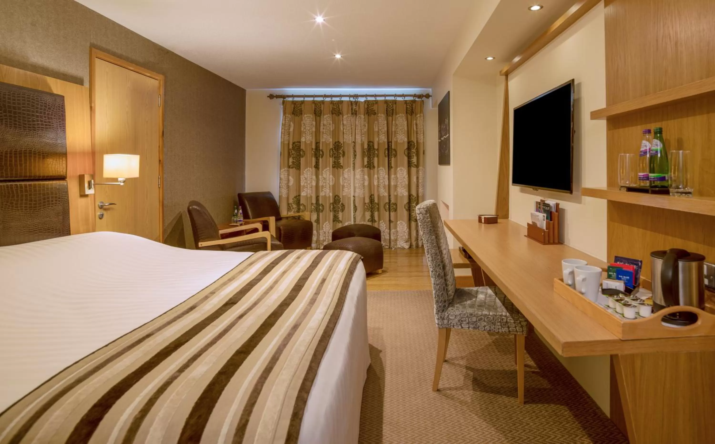 Seating area, Bed in The Big Blue Hotel - Blackpool Pleasure Beach