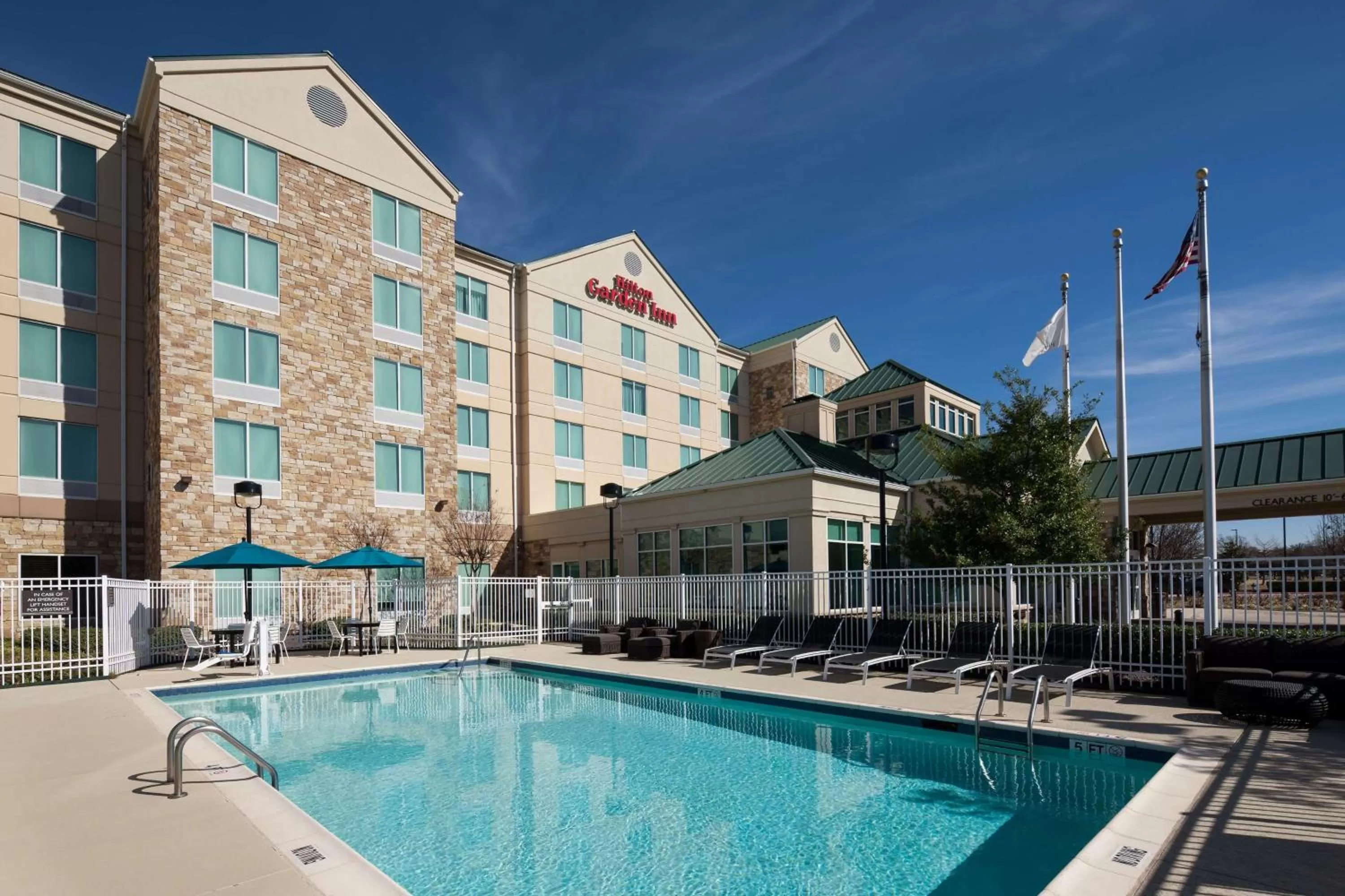 Pool view in Hilton Garden Inn Frisco