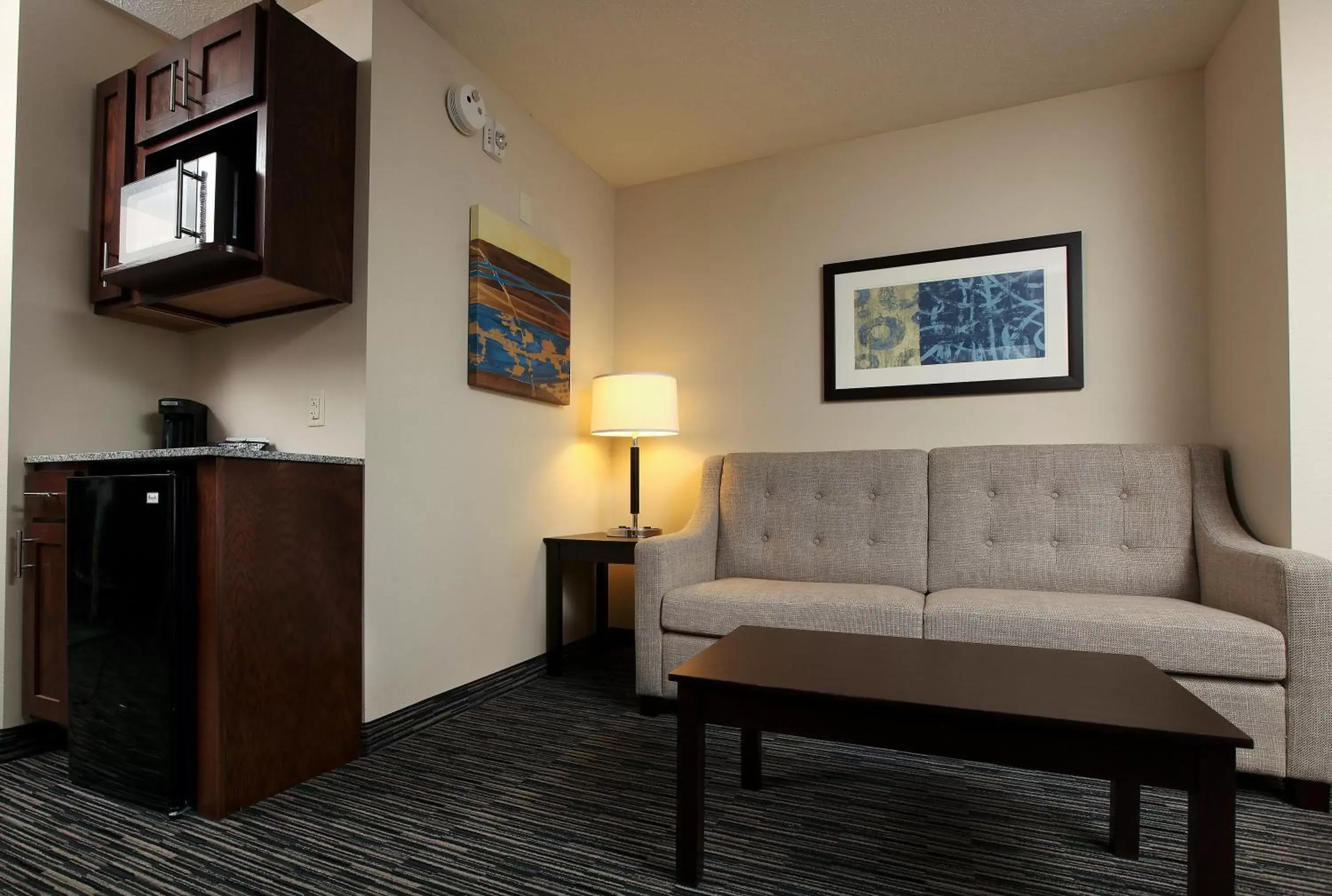 Photo of the whole room, Seating Area in Holiday Inn Express & Suites Omaha South Ralston Arena, an IHG Hotel