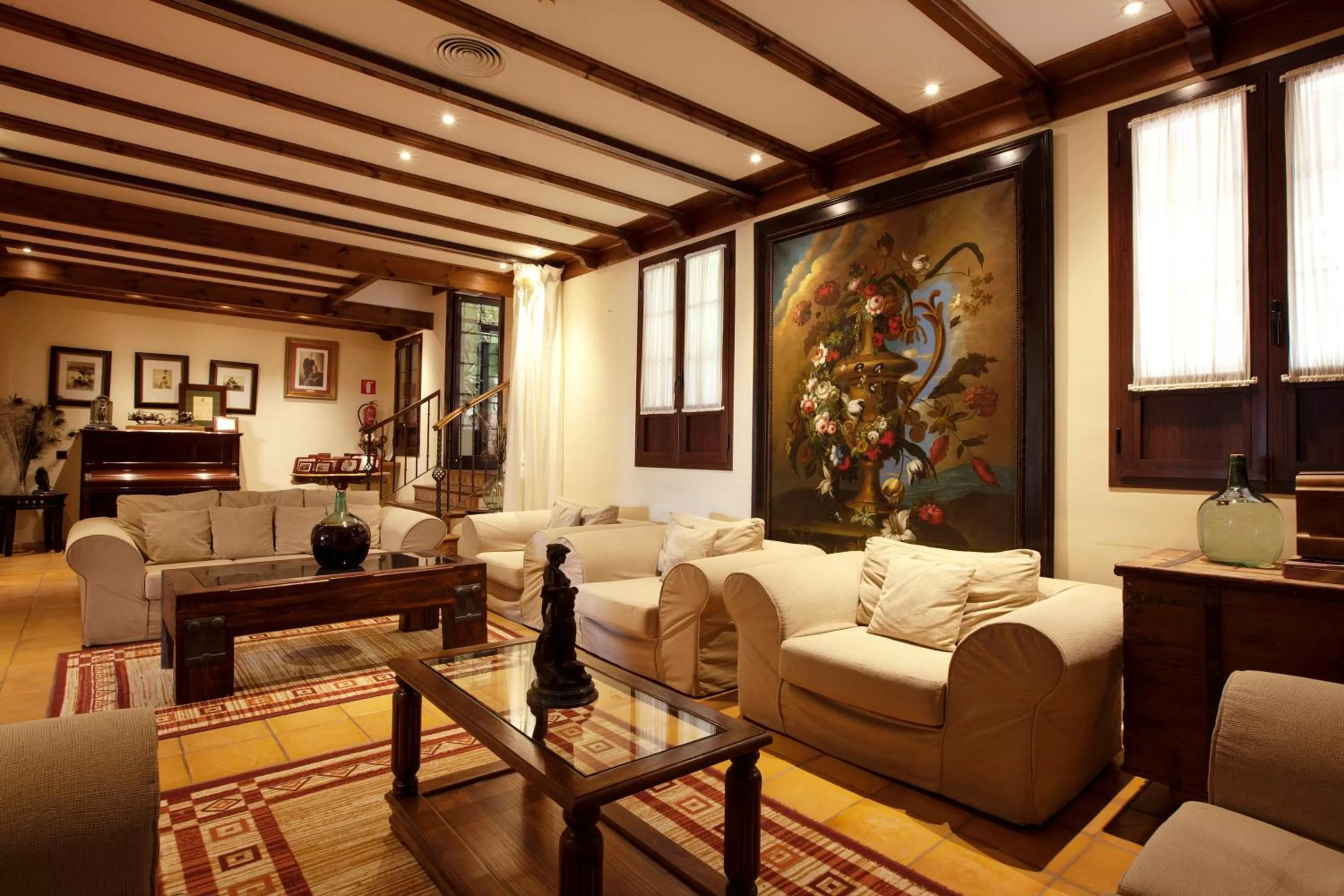 Communal lounge/ TV room in Finca Eslava