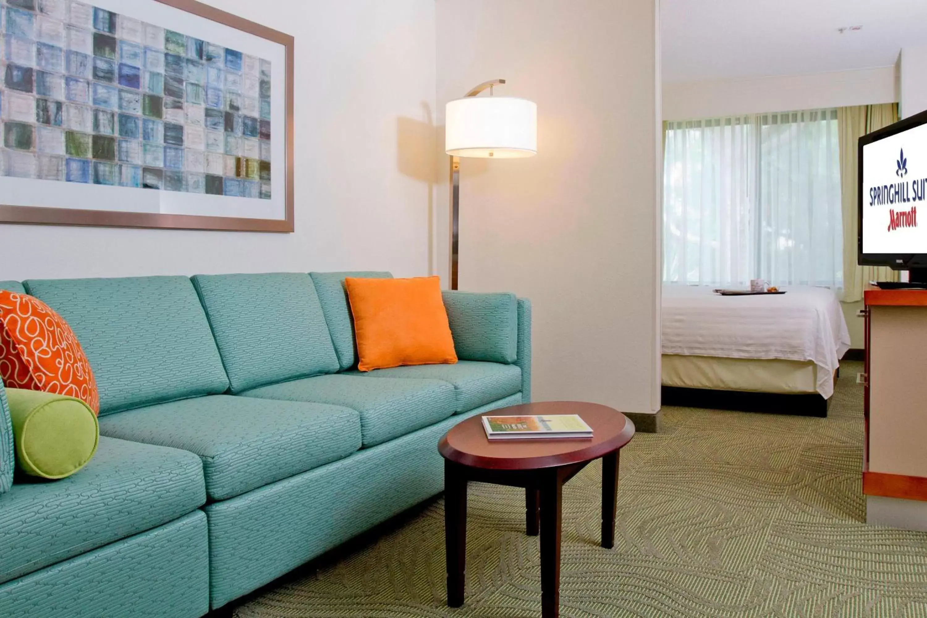 Living room, Seating Area in SpringHill Suites Sarasota Bradenton