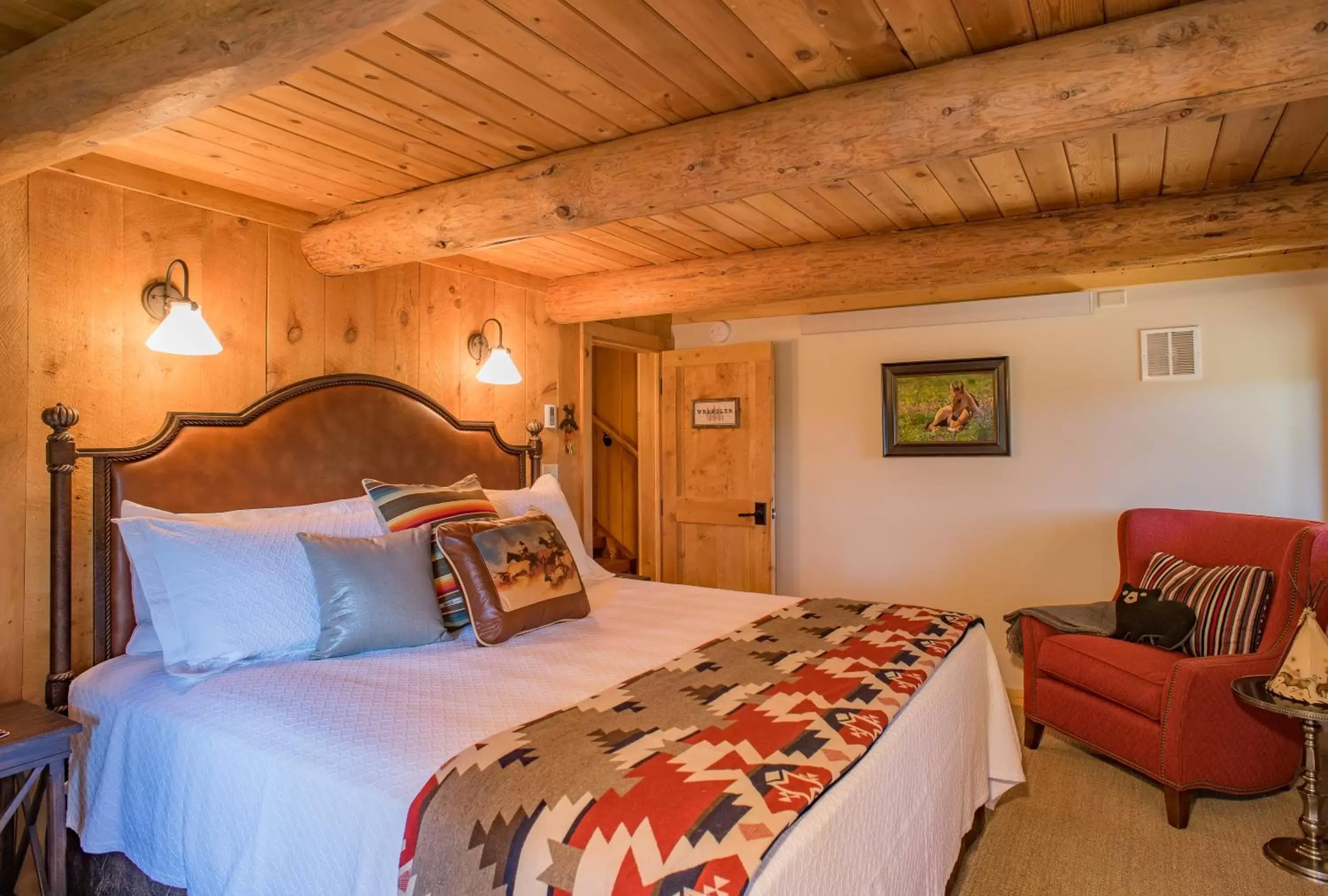 Bed in Jackson Hole Hideout