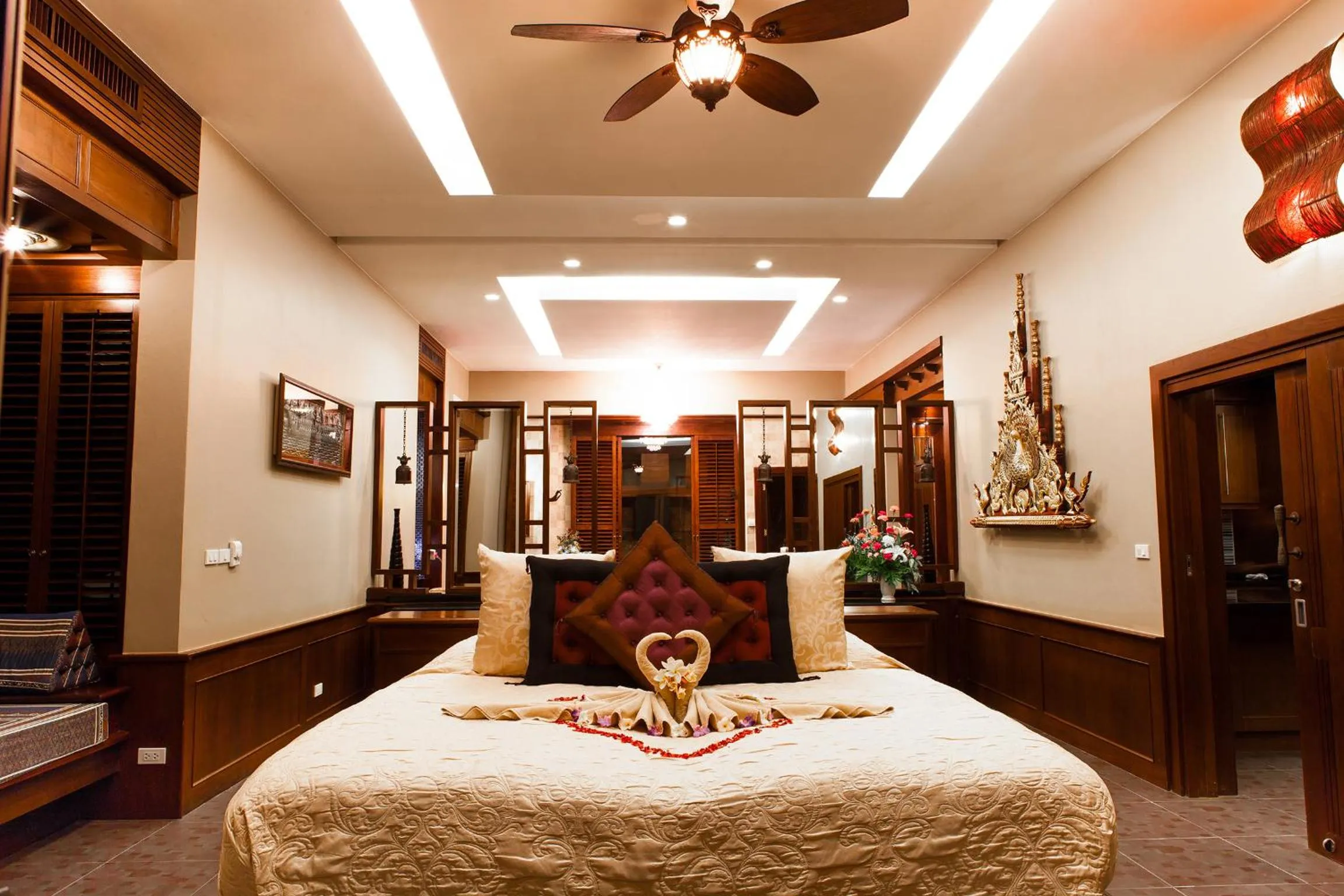 Bed in Ammatara Pura Pool Villa