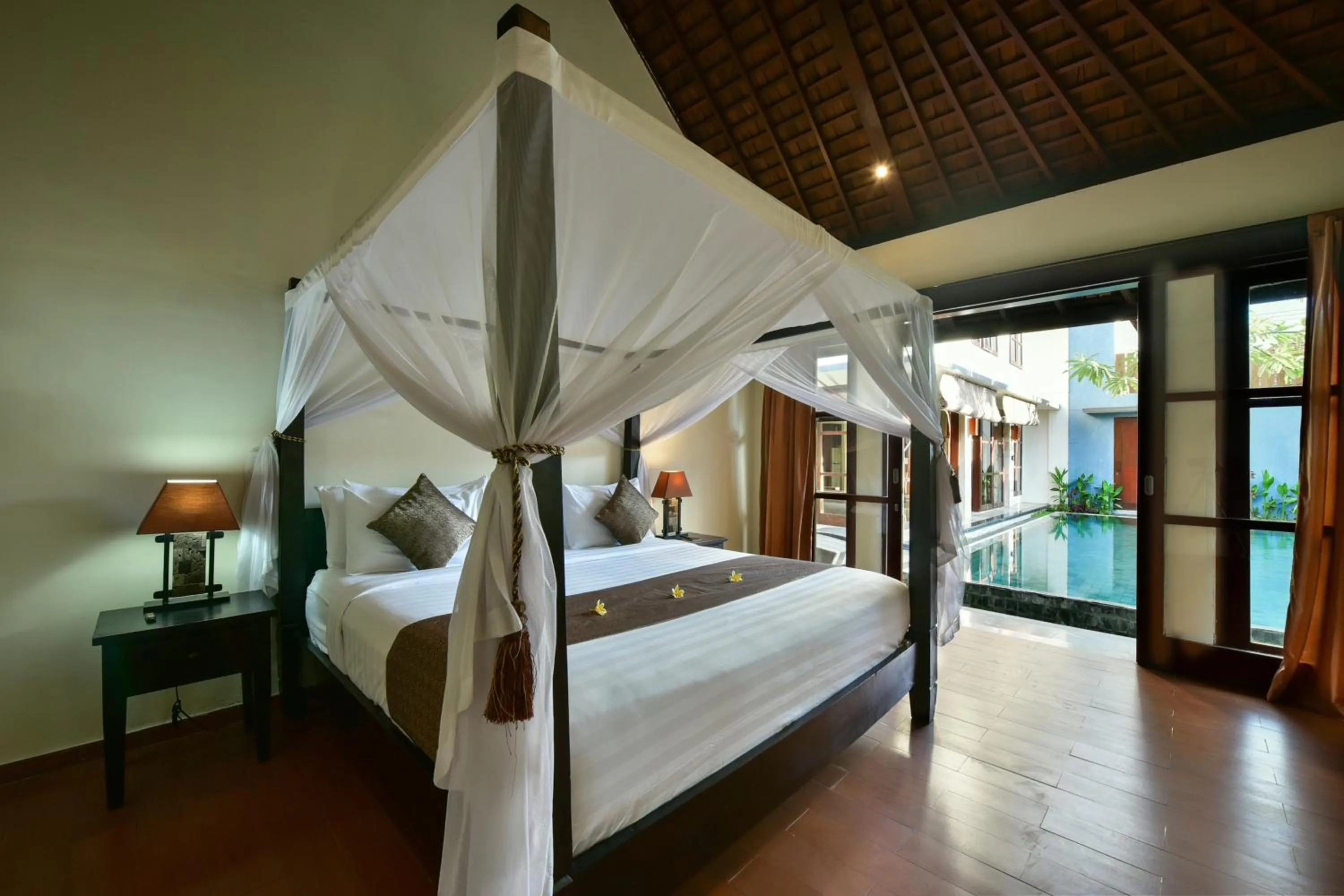 Bed in The Khayangan Dreams Villa Umalas