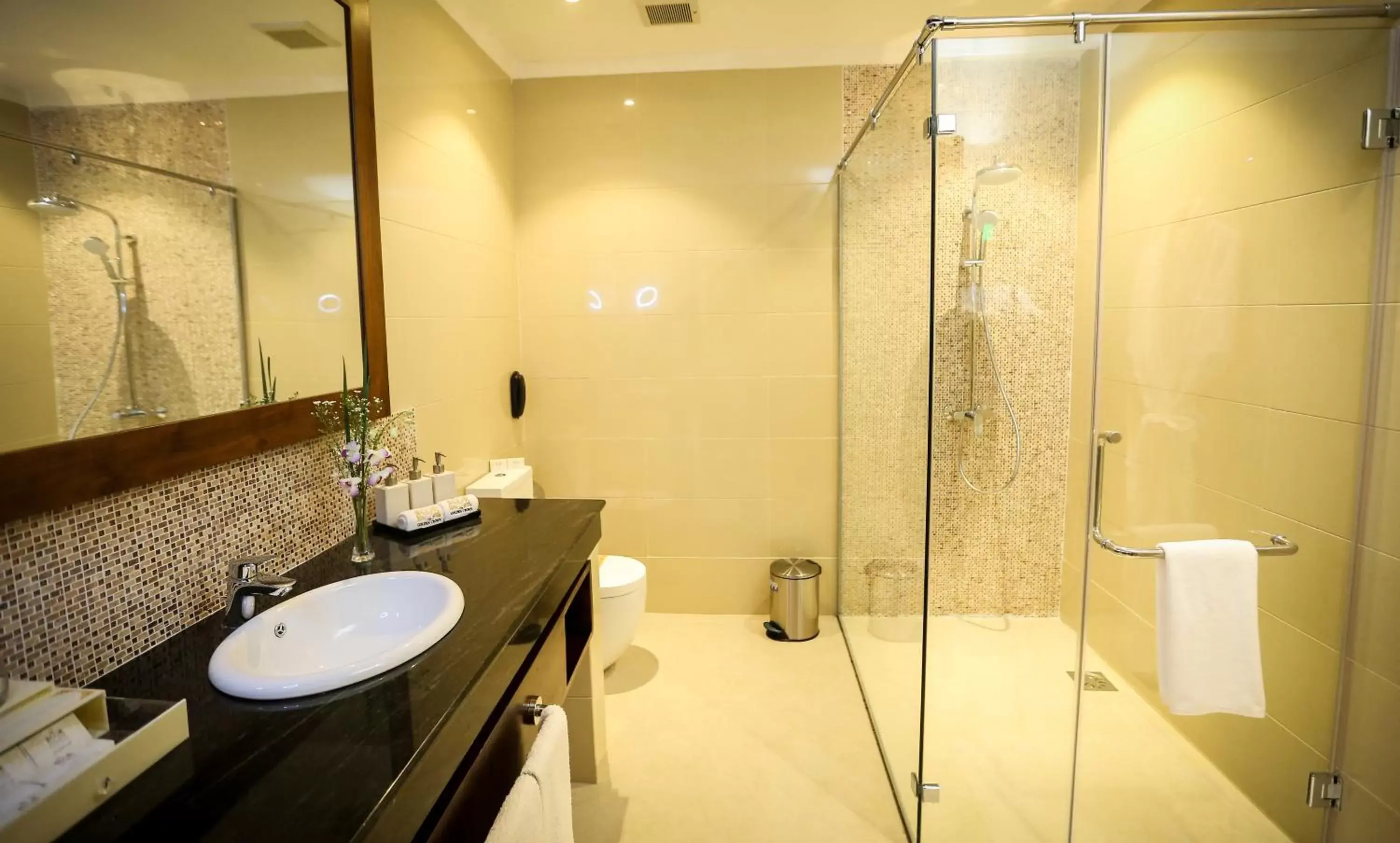 Shower in The Golden Crown Hotel