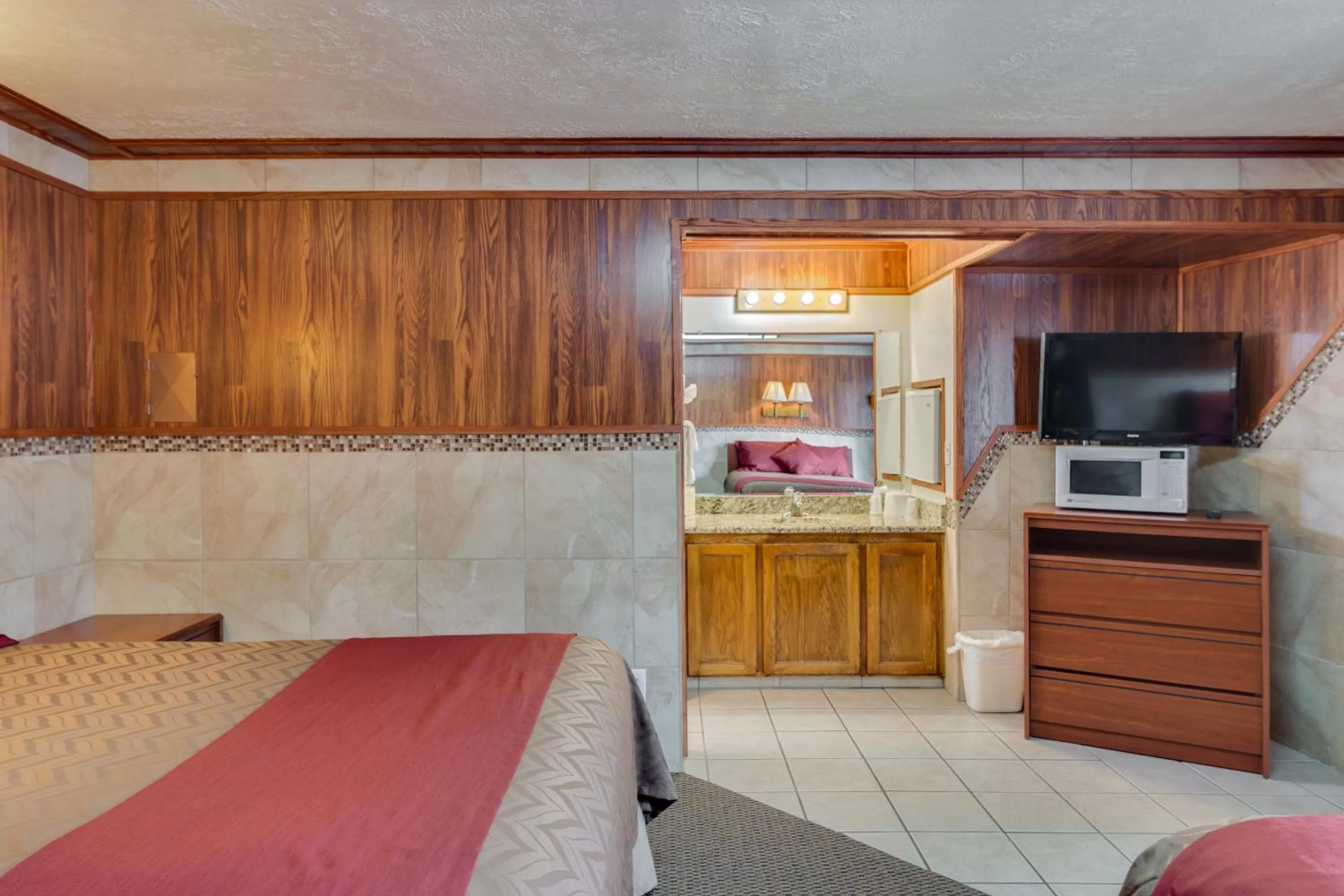 Bed in Zion Park Motel