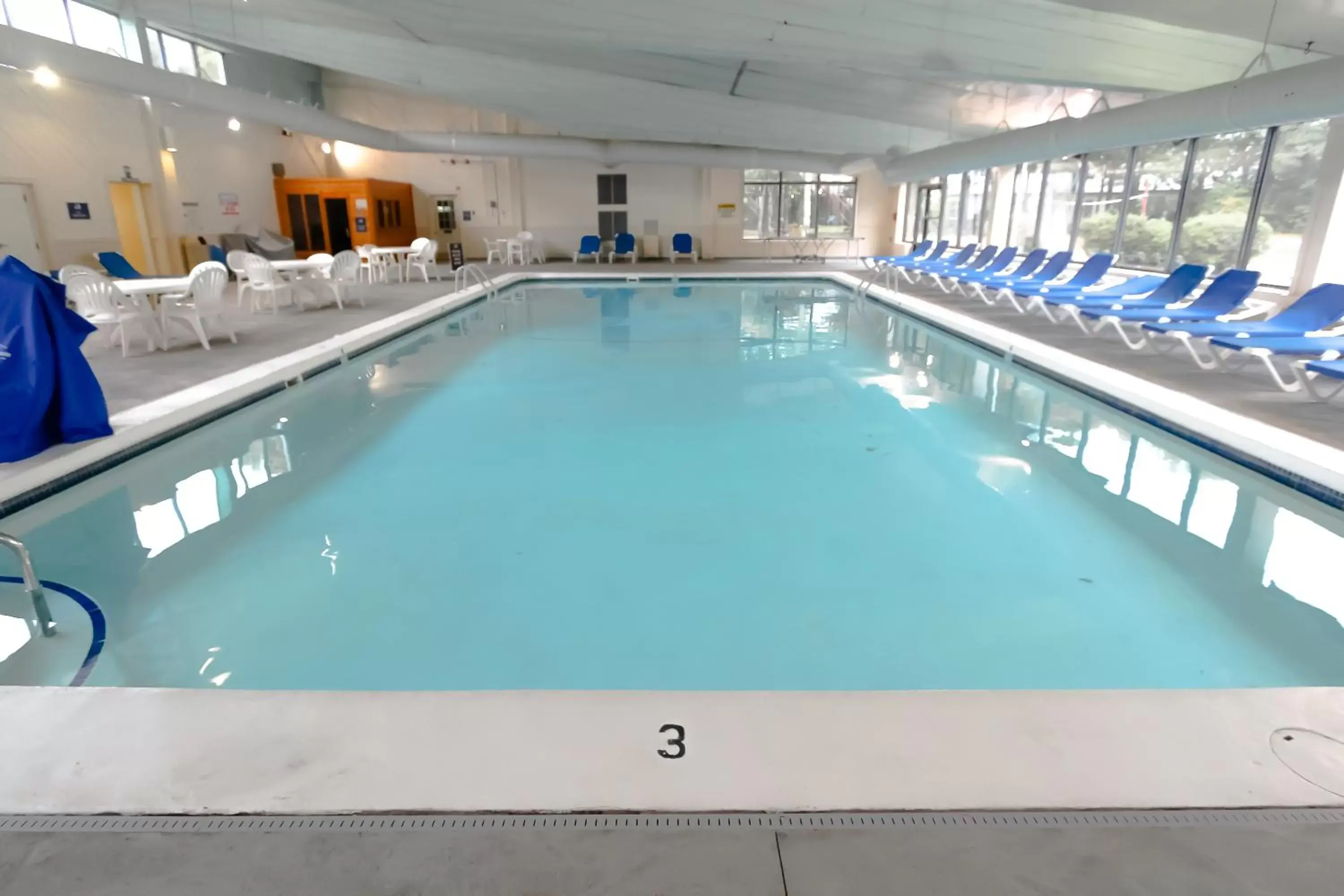 Swimming pool in Sea Mist Resort, a VRI resort