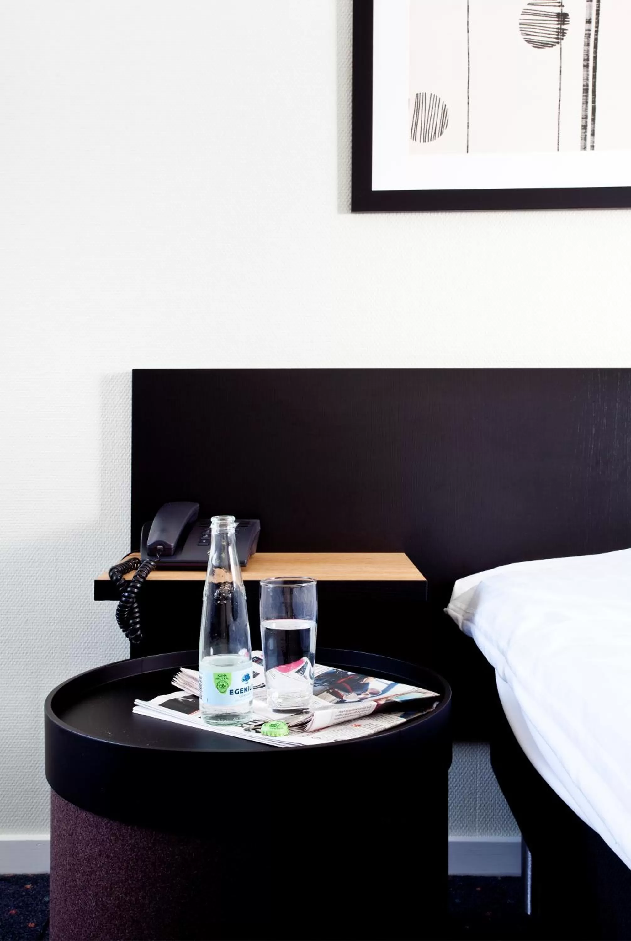 Decorative detail, Bed in Glostrup Park Hotel