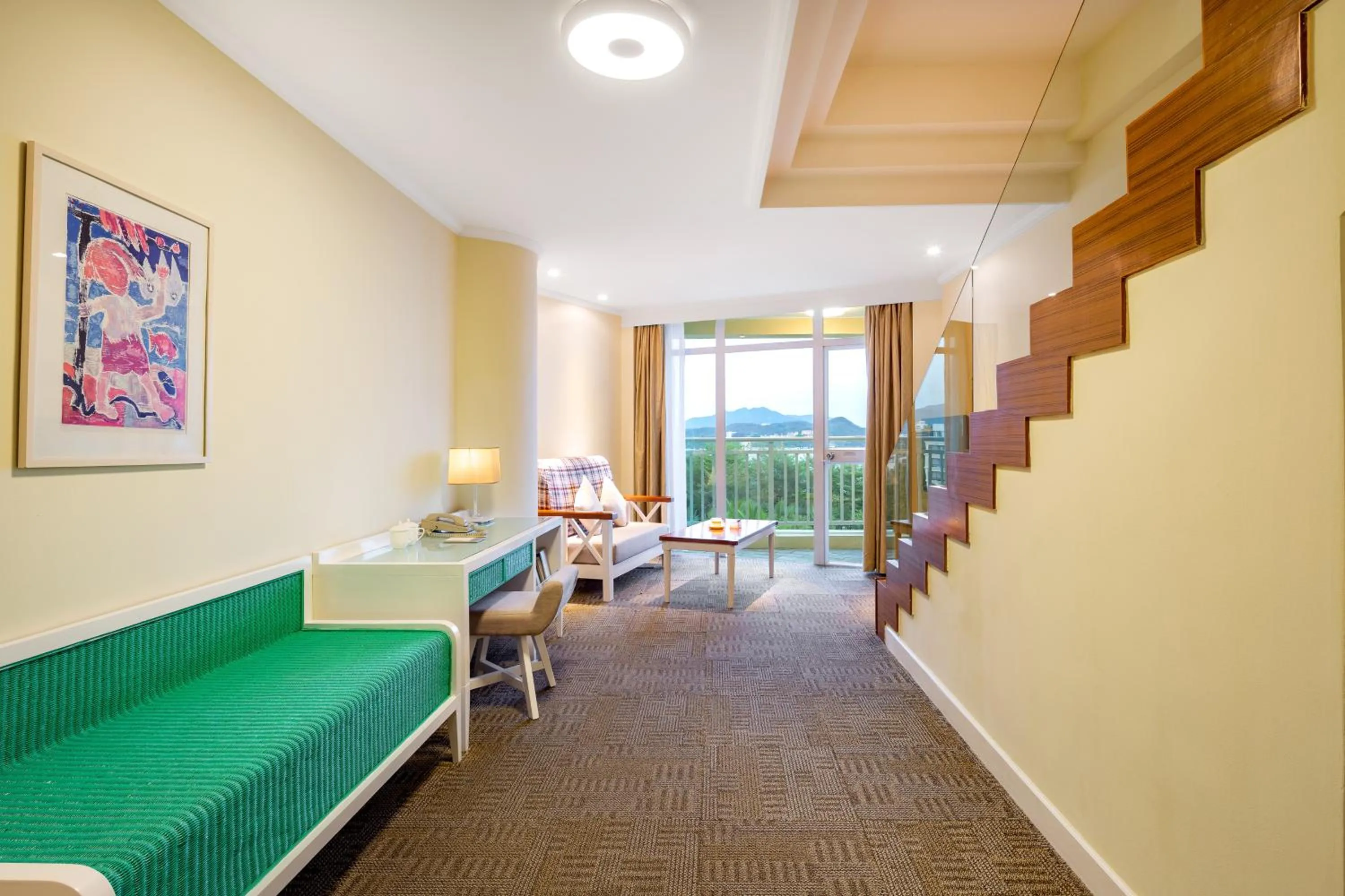 Living room in Sunshine Resort Intime Sanya