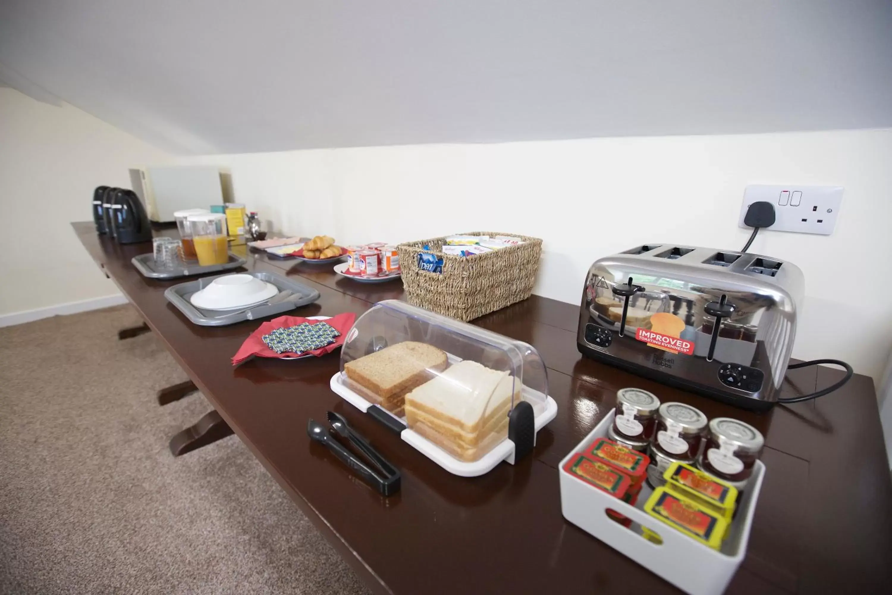 Continental breakfast in Trelaske Manor B&B