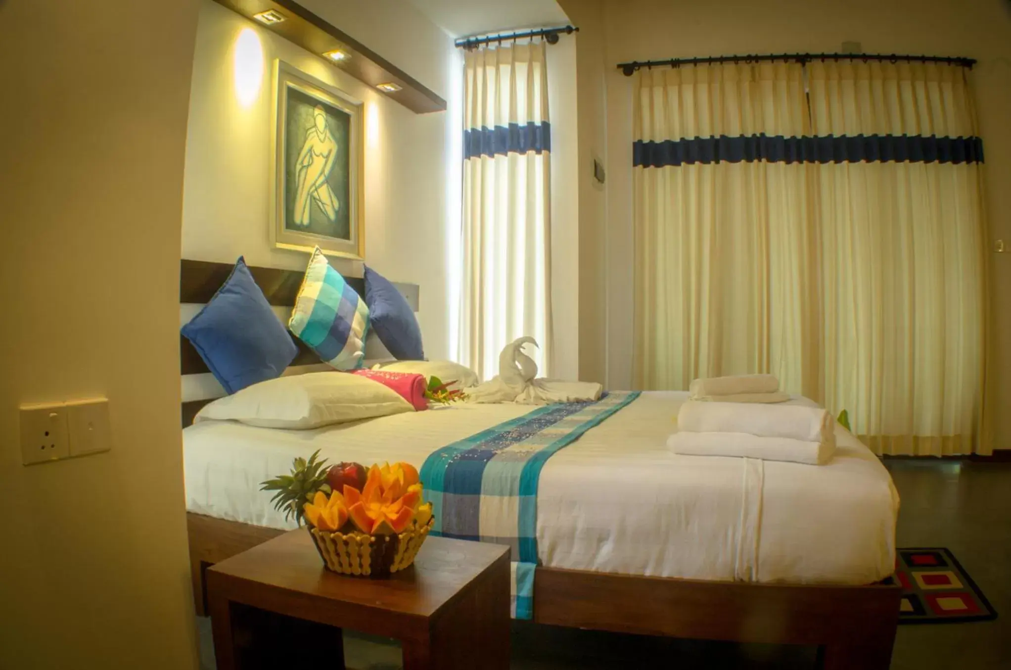 Bed in Hotel Alakamanda