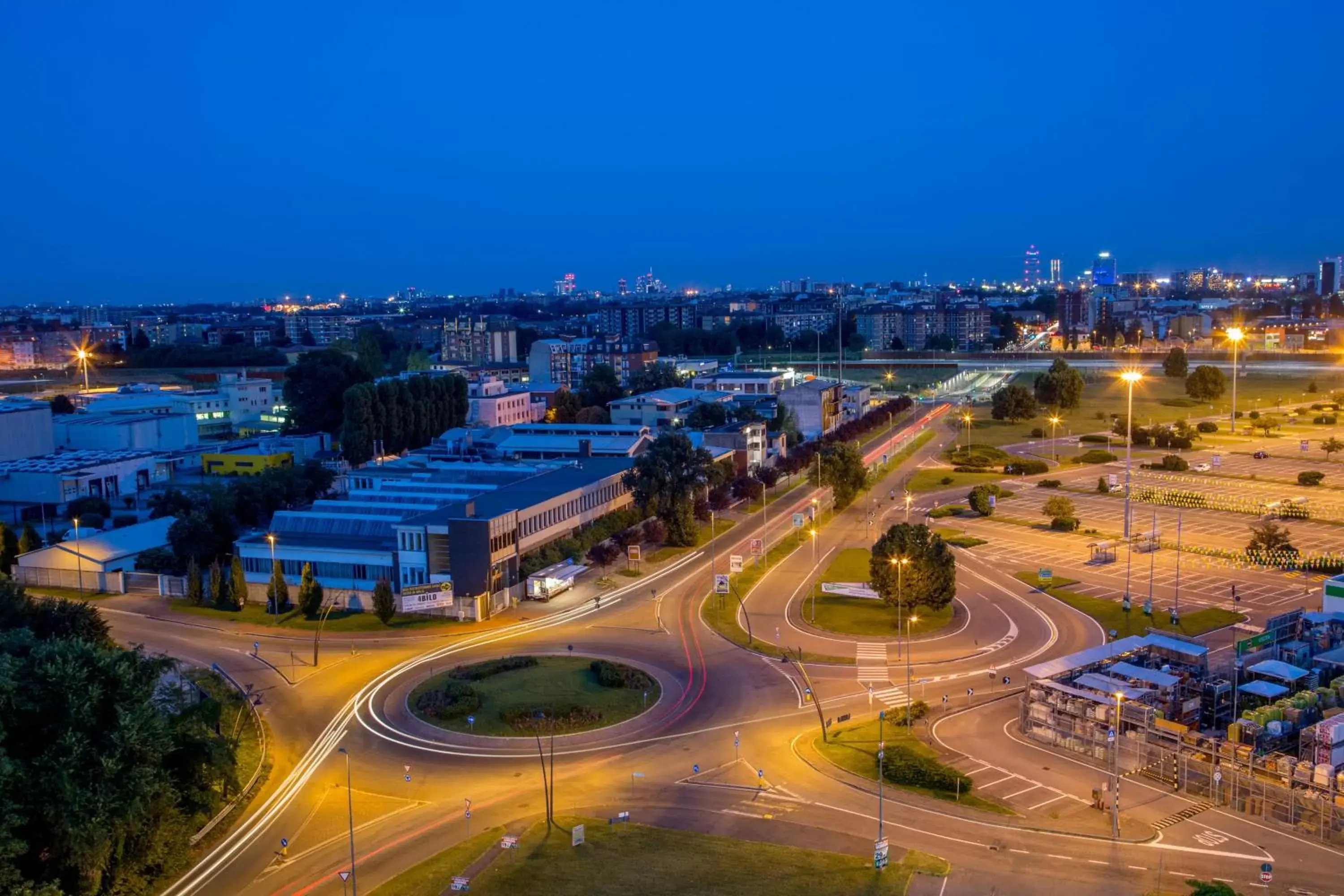 Night, Bird's-eye View in Phi Hotel Milano