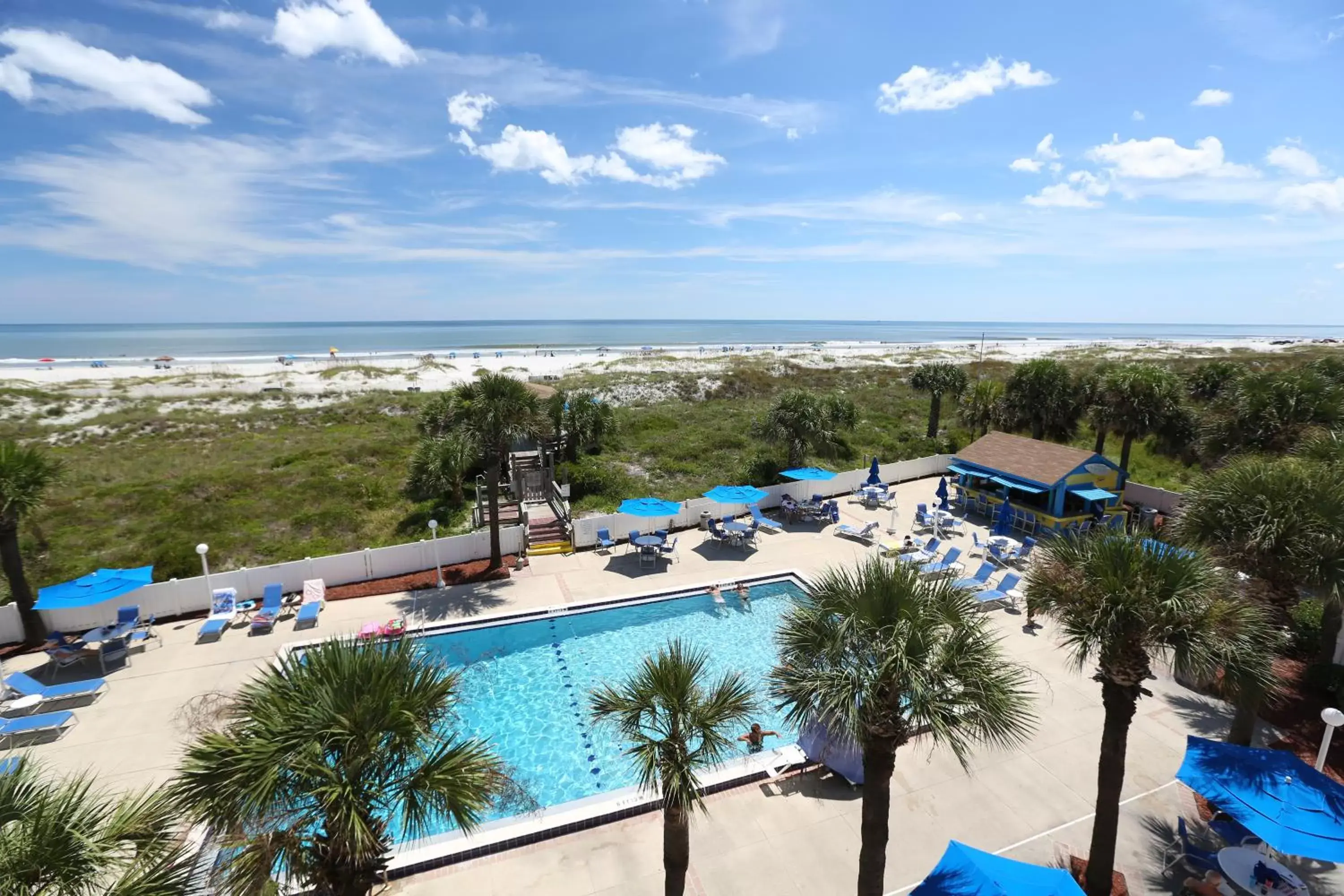 Pool View in Guy Harvey Resort on Saint Augustine Beach