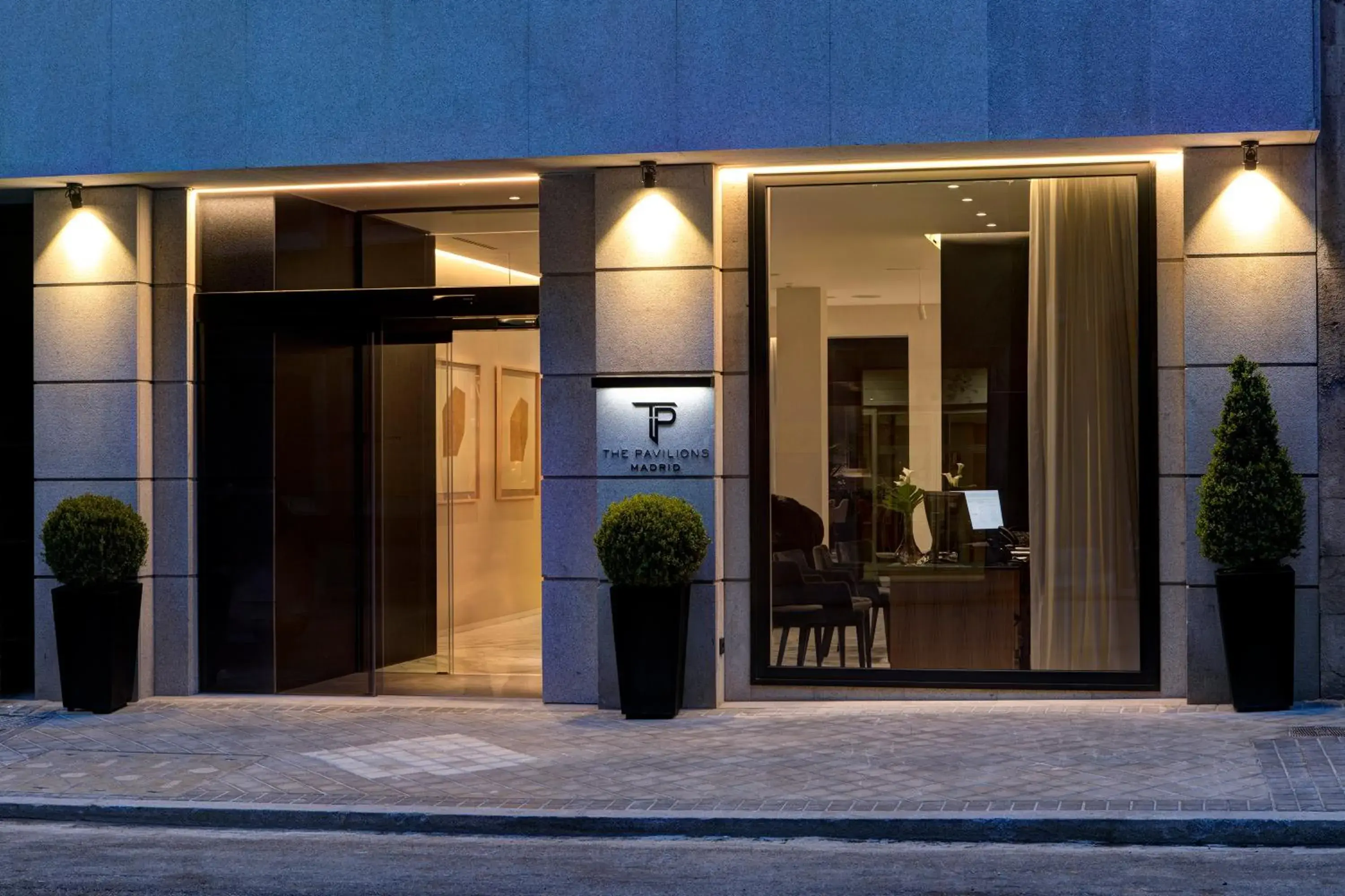 Facade/entrance in The Pavilions Madrid Hotel