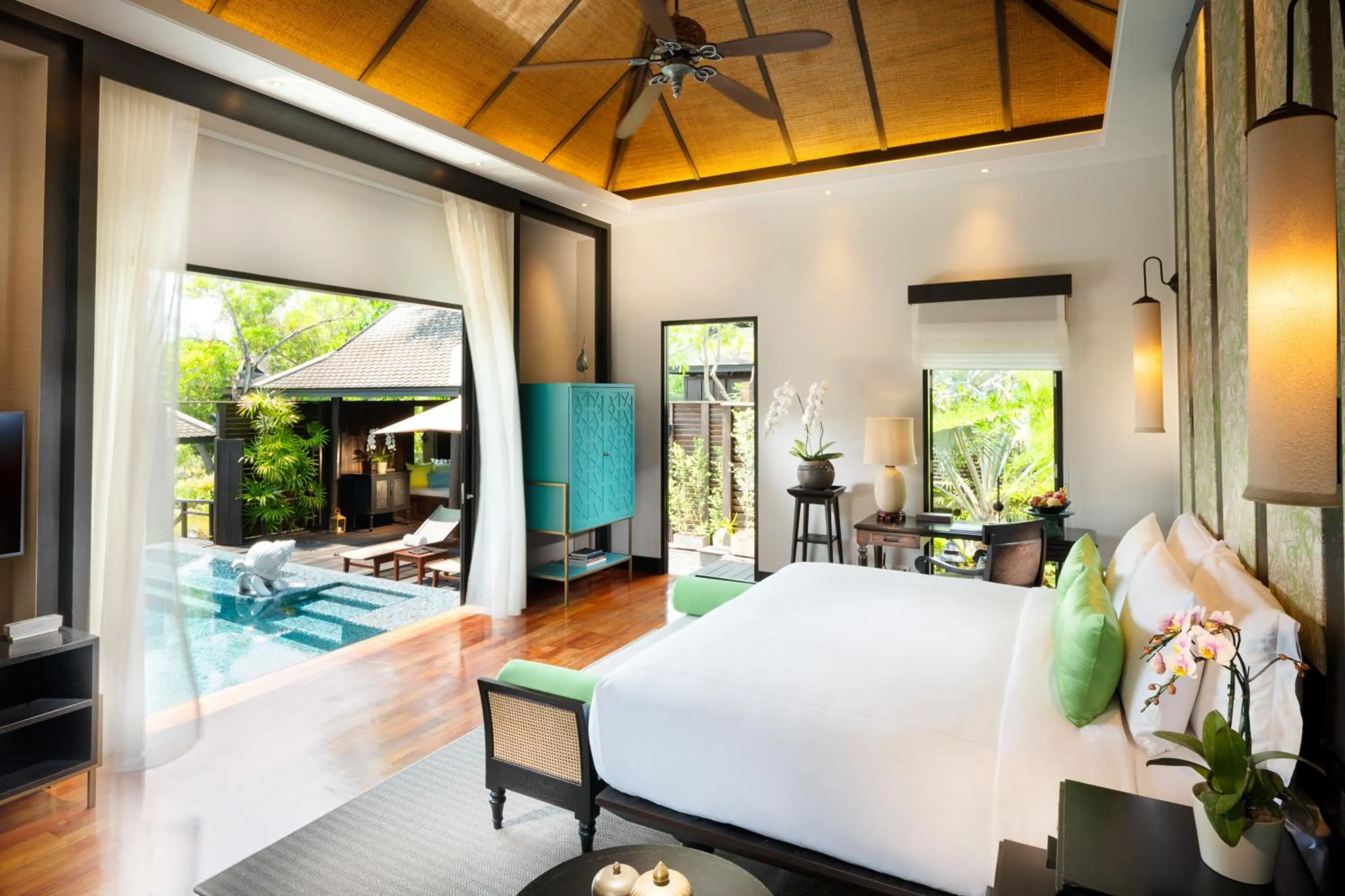 View (from property/room), Bed in Anantara Mai Khao Phuket Villas