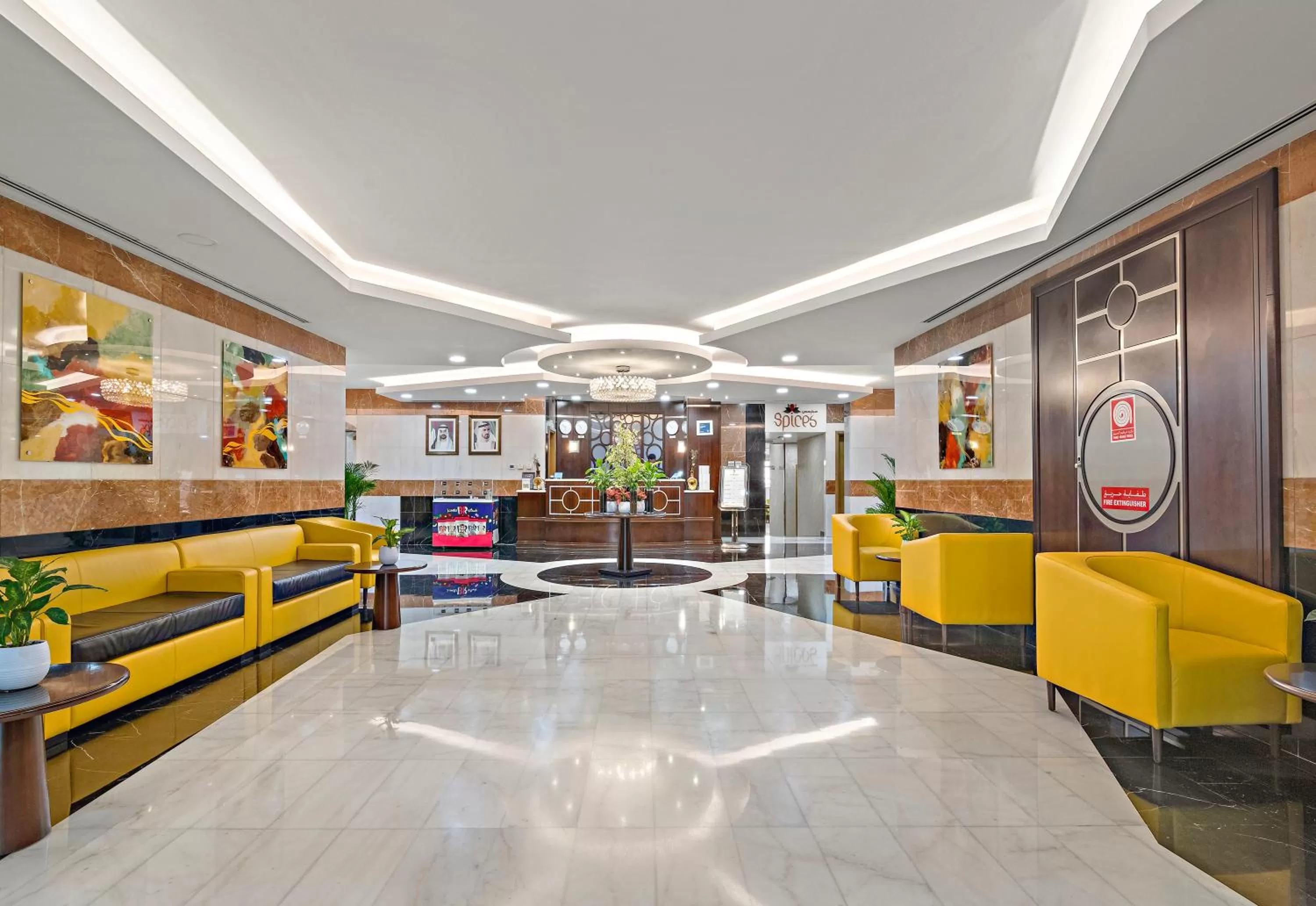 Lobby or reception in Al Khoory Hotel Apartments Al Barsha