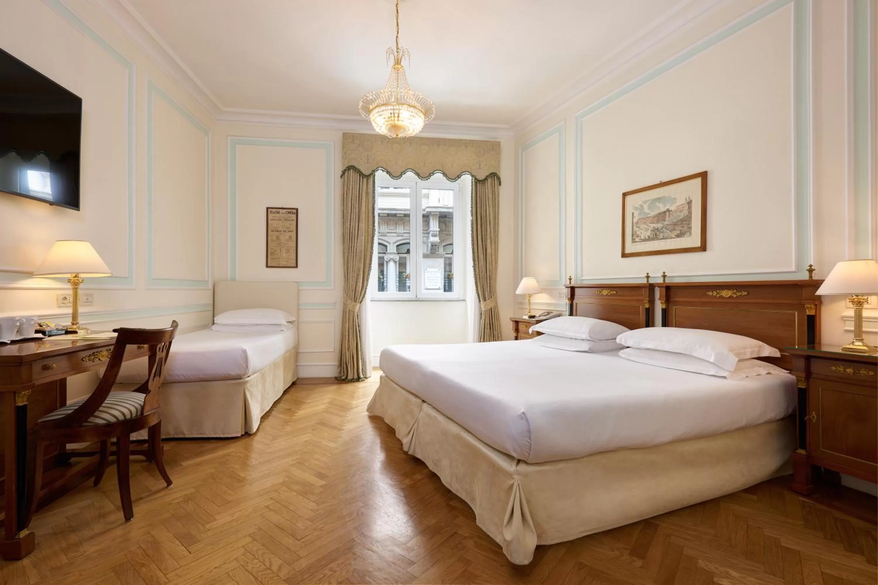 Bedroom, Bed in Hotel Quirinale