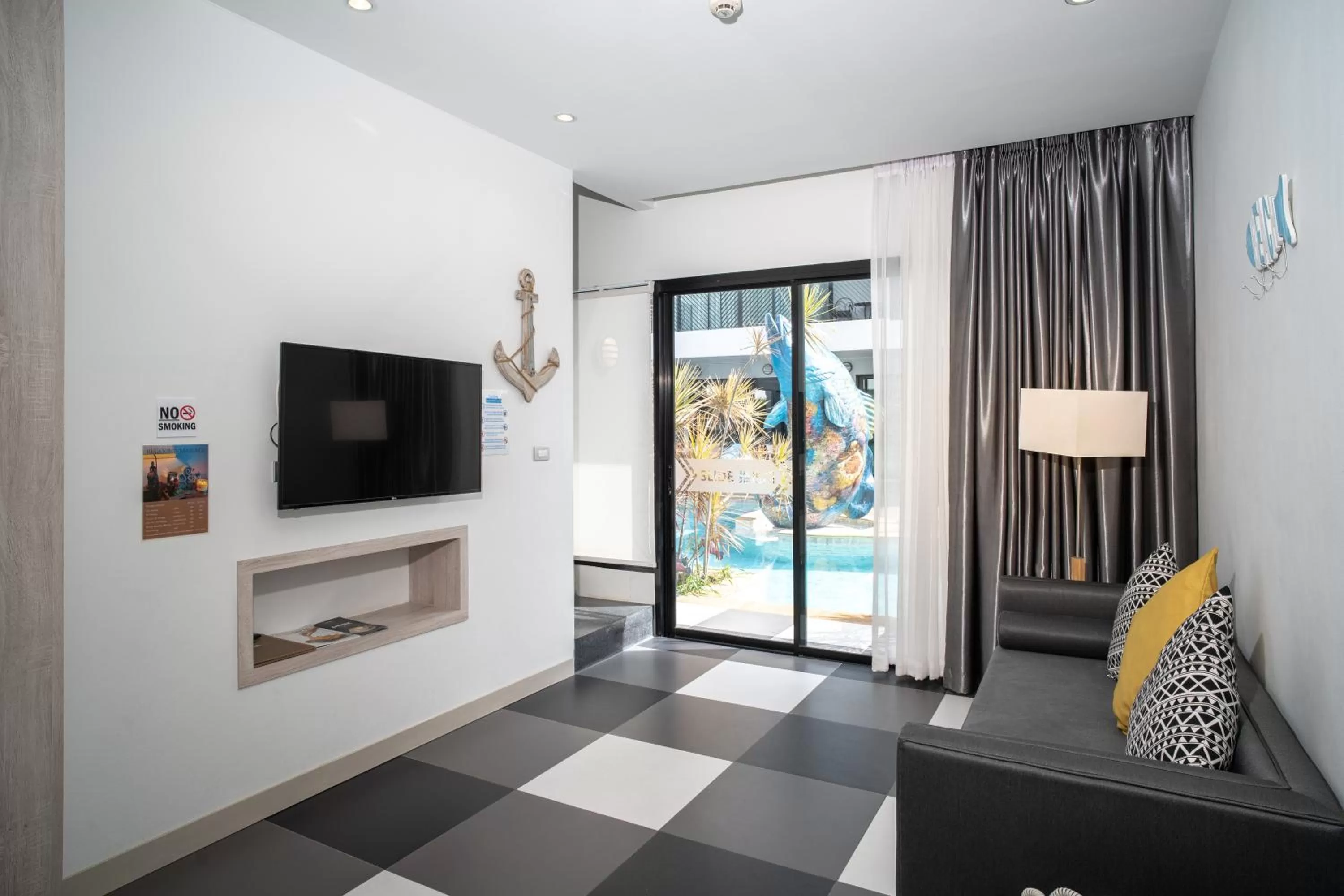 Pool view in Krabi SeaBass Hotel