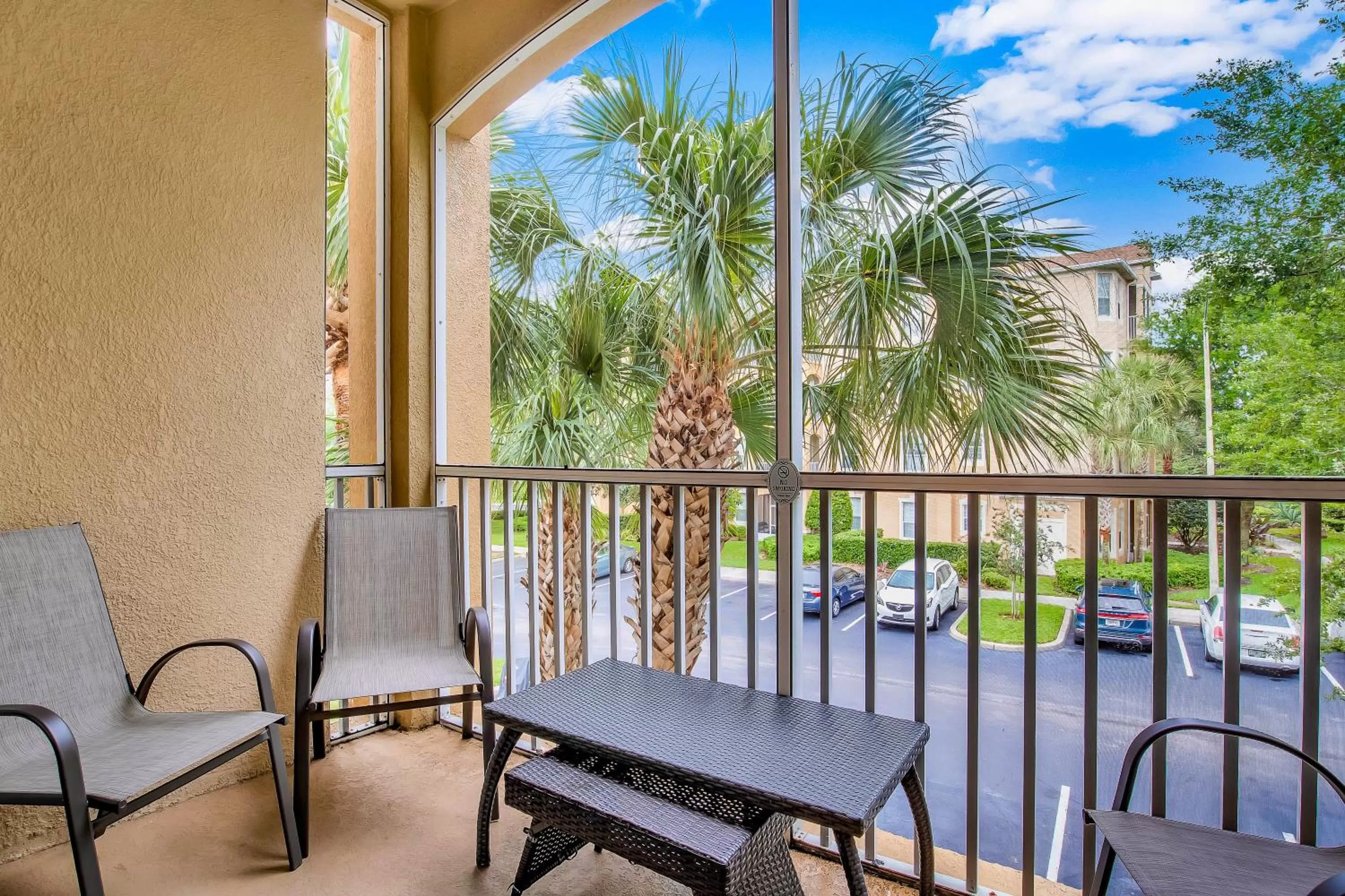 Balcony/Terrace in Magical Adventure Condo w Waterpark near Disney No Resort Fees