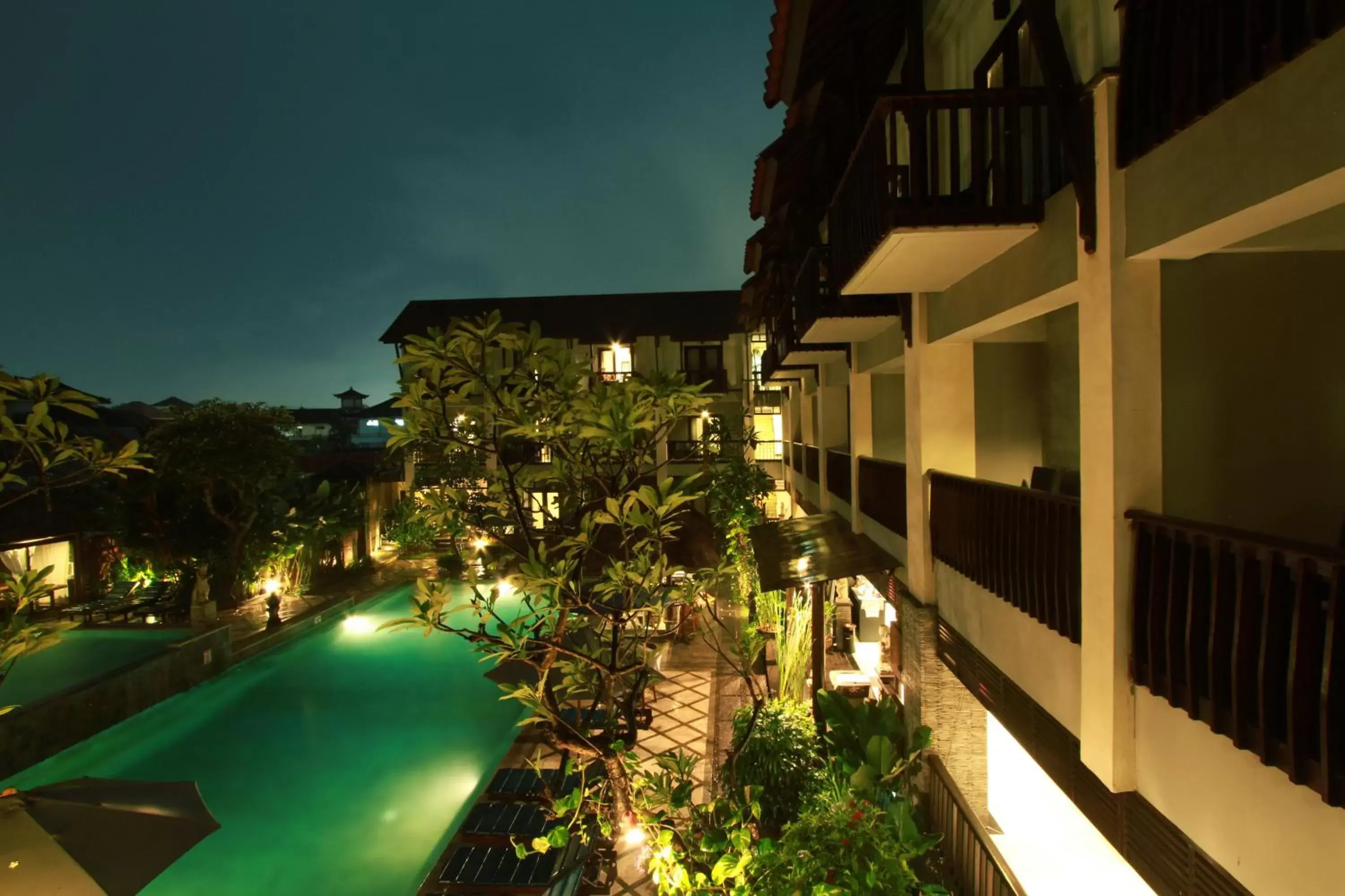 Balcony/Terrace, Pool View in The Lokha Legian Resort & Spa
