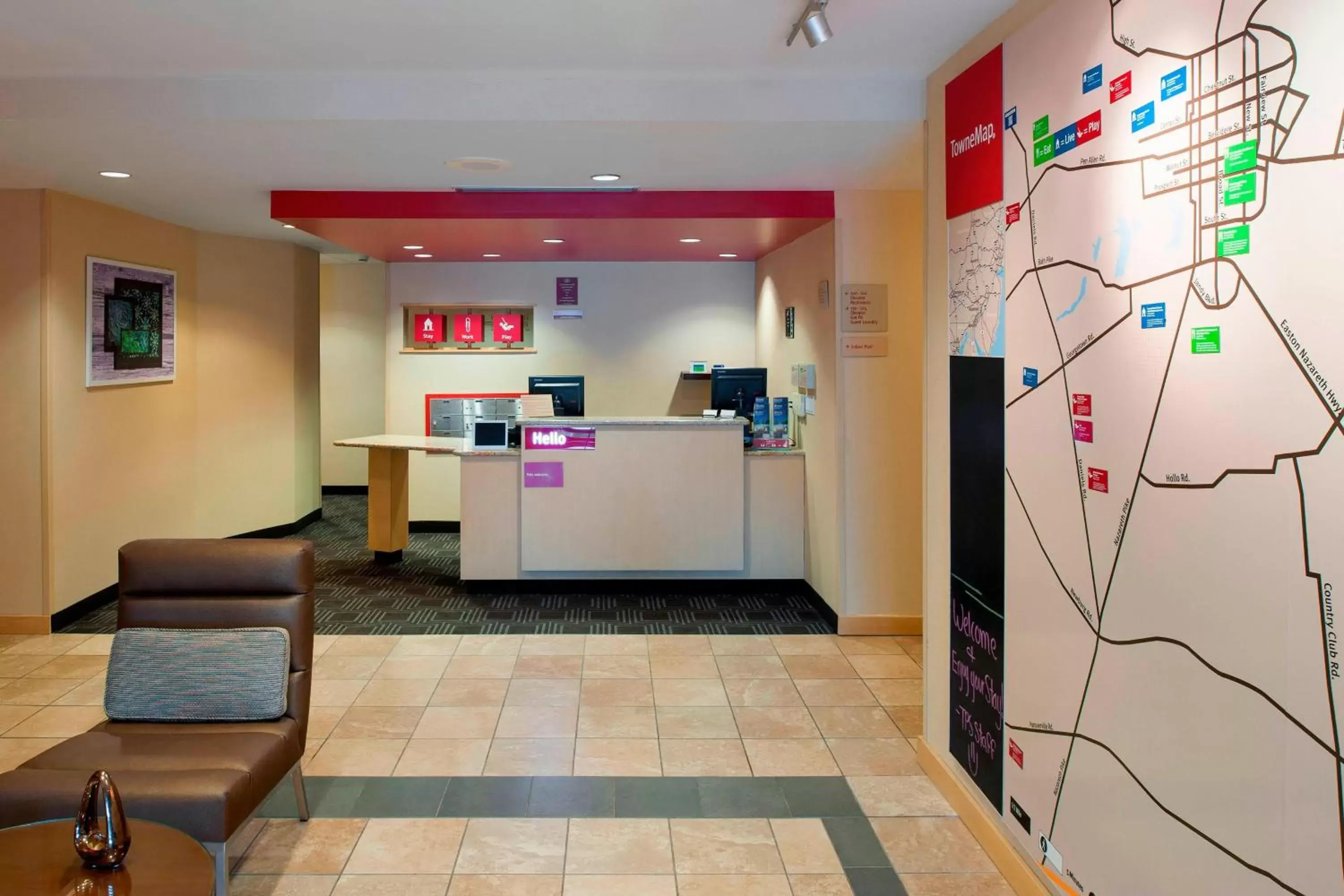 Location, Lobby/Reception in TownePlace Suites by Marriott Bethlehem Easton/Lehigh Valley